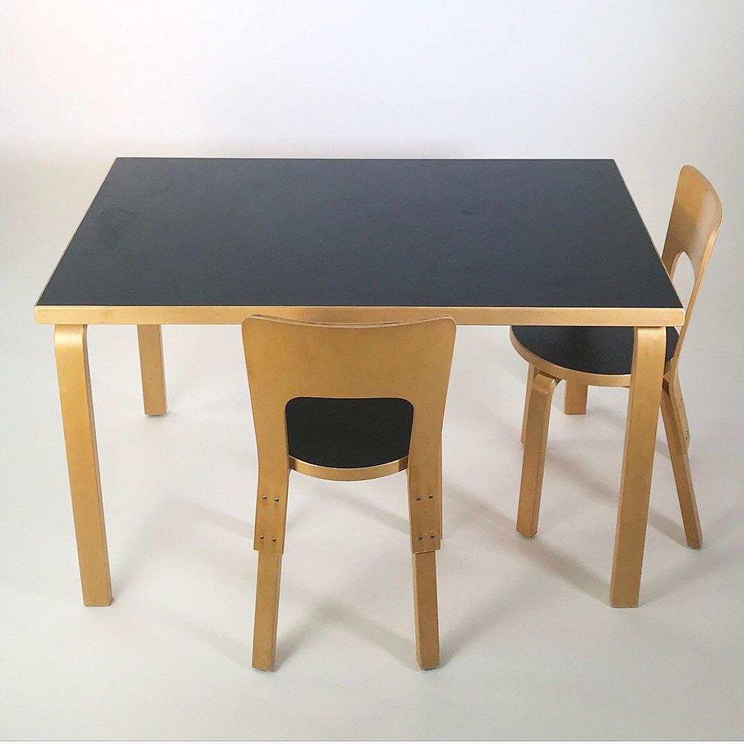 Alvar Aalto Dining Table Made by Artek Finland, 1980s 1