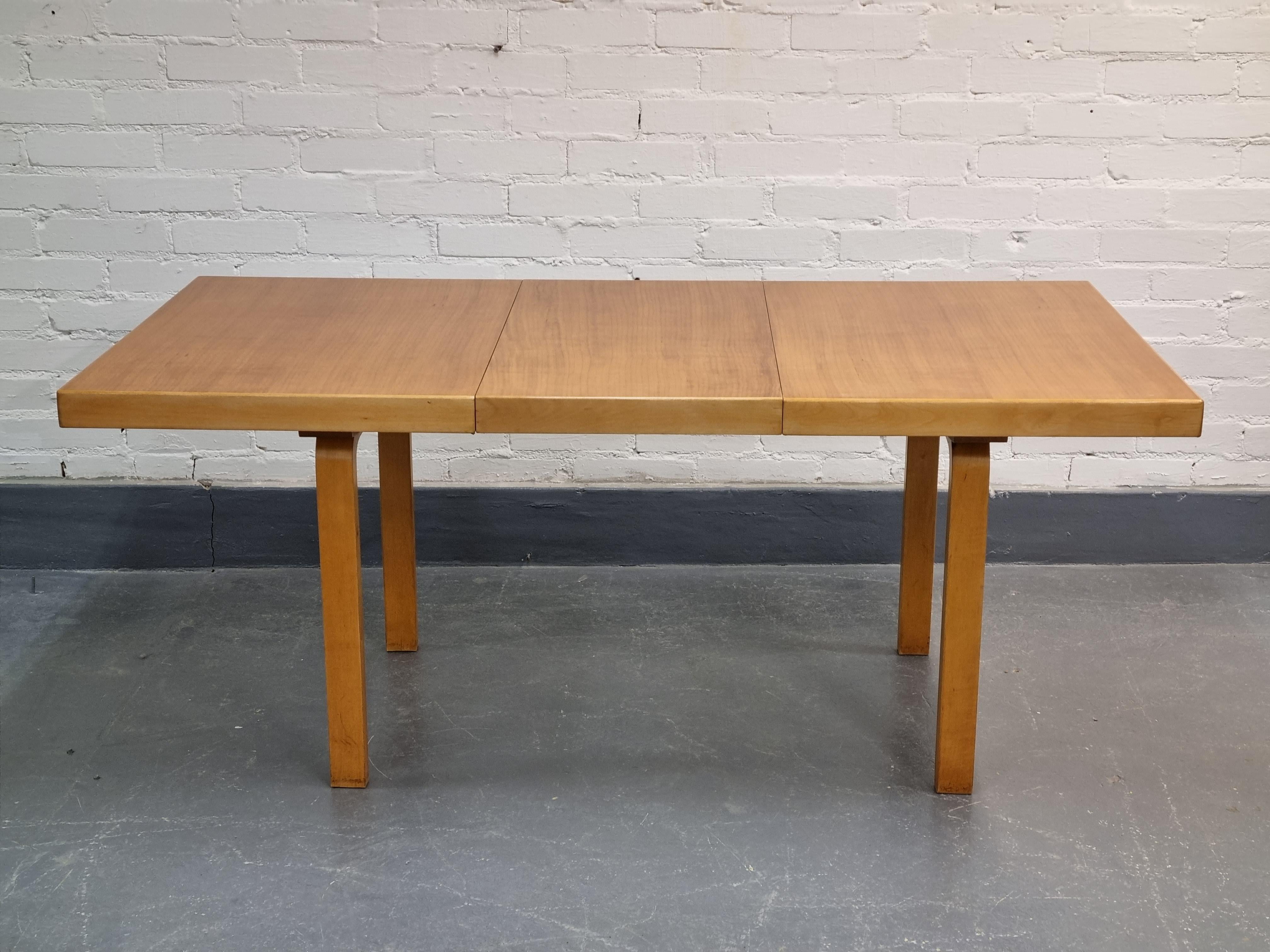 Mid-20th Century Alvar Aalto, Dining Table Model 92, 1940s, Artek For Sale