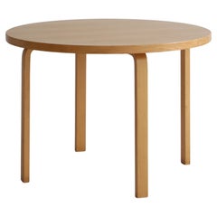 Table de salle à manger Alvar Aalto modèle n° 91 en frêne à Artek, Finlande, années 1970