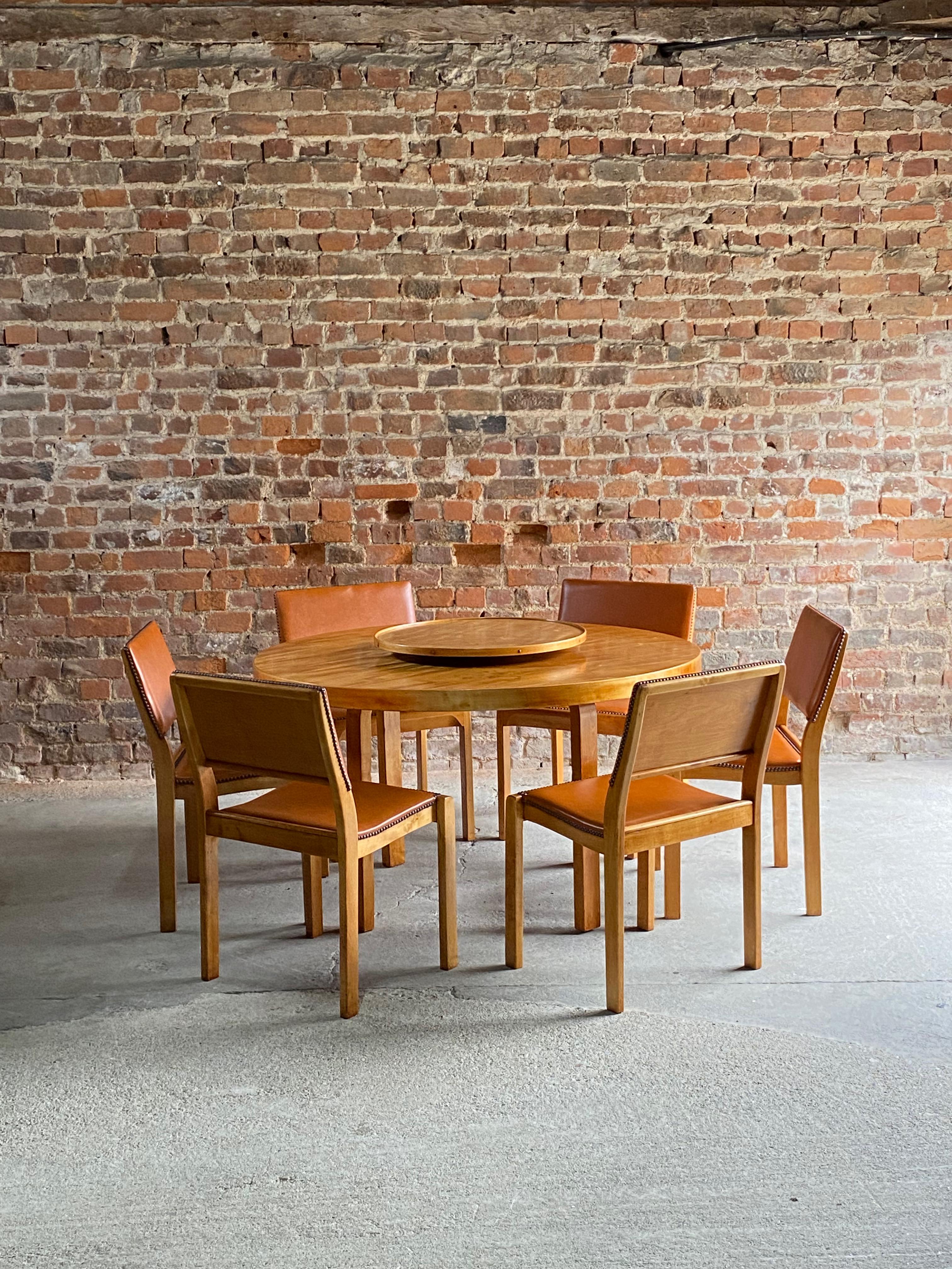 Alvar Aalto Dining Table & Six Chairs by Finmar, Circa 1940 For Sale 3