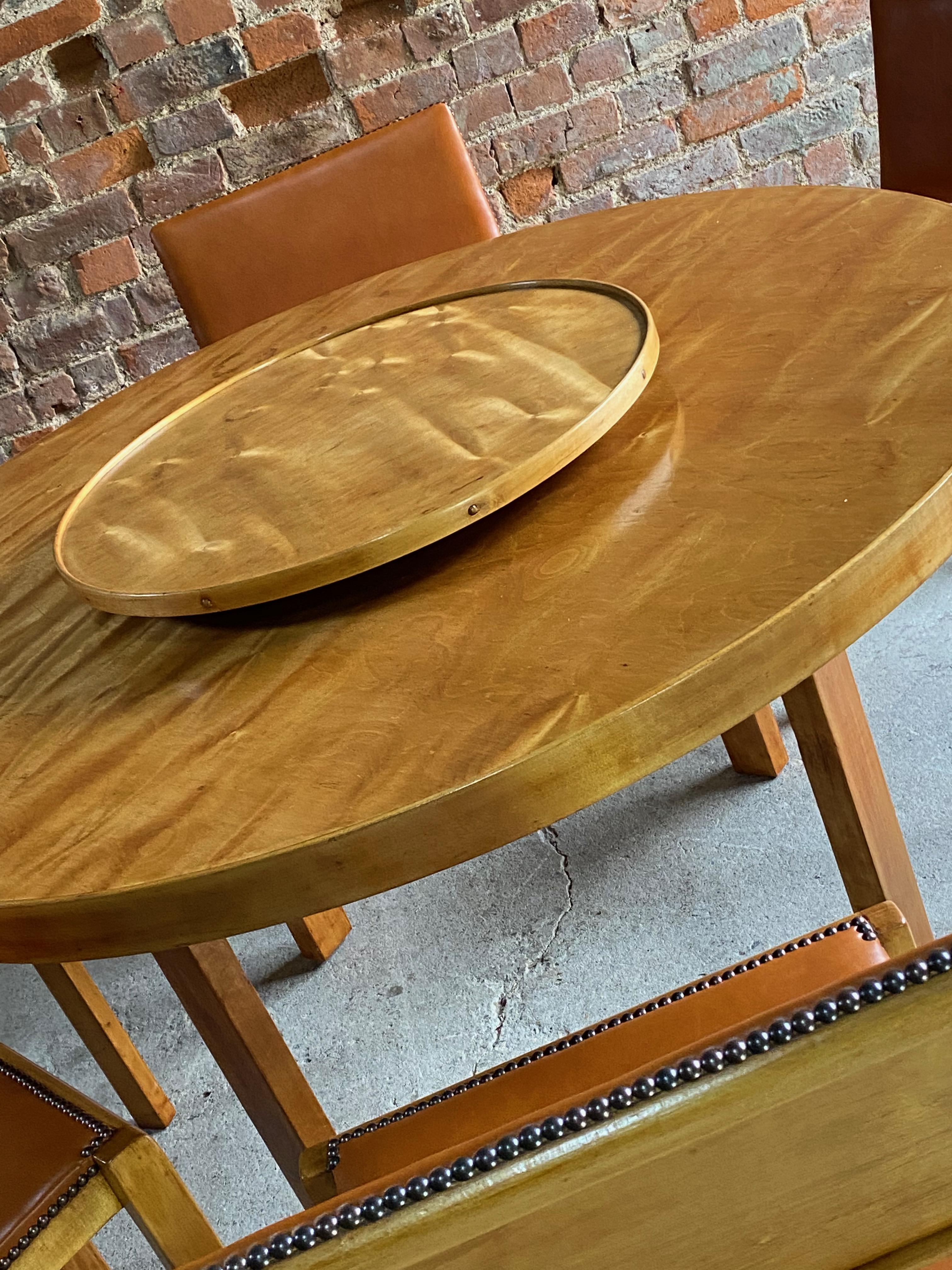 Finnish Alvar Aalto Dining Table & Six Chairs by Finmar, Circa 1940 For Sale
