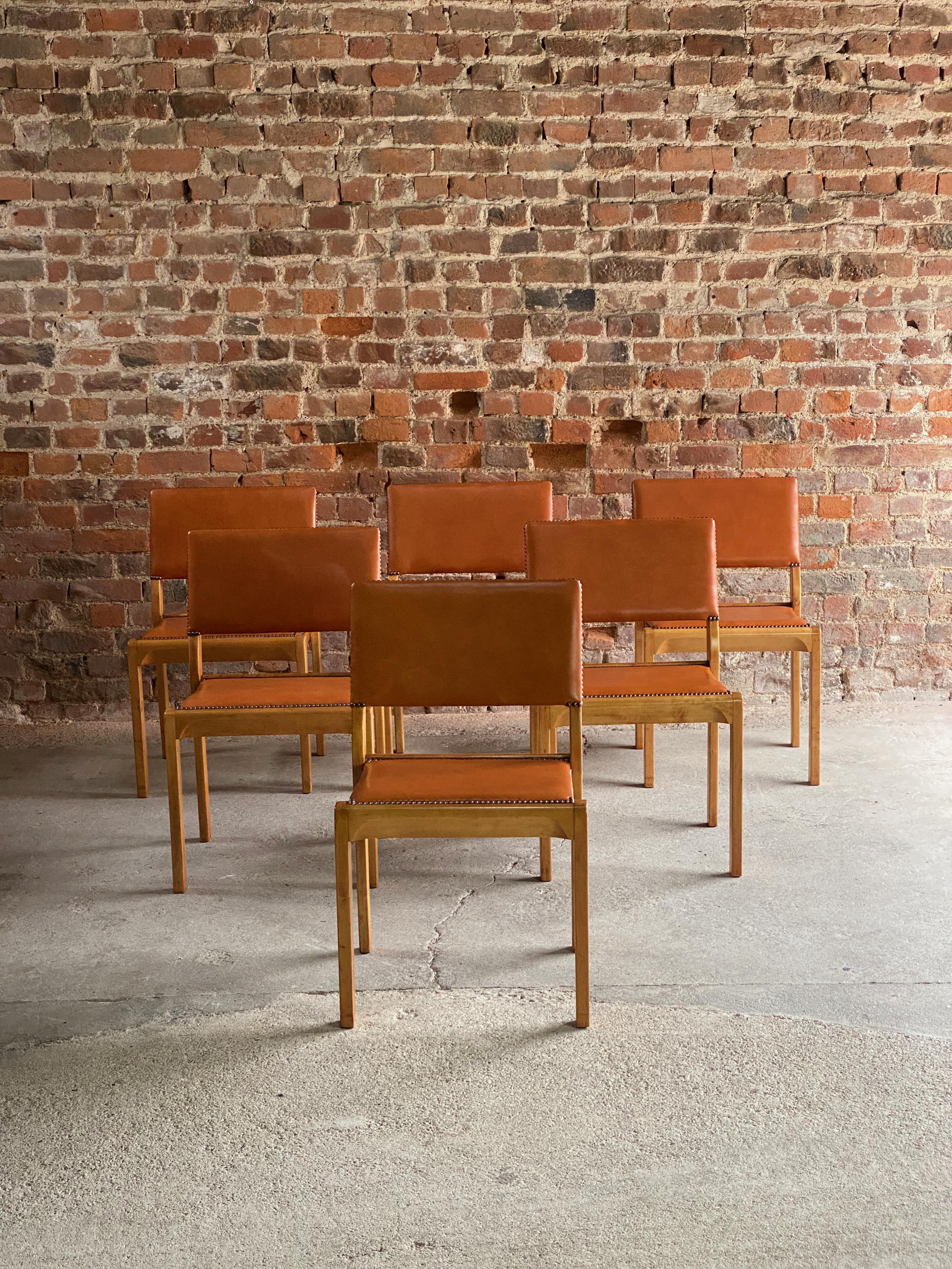 Mid-20th Century Alvar Aalto Dining Table & Six Chairs by Finmar, Circa 1940 For Sale