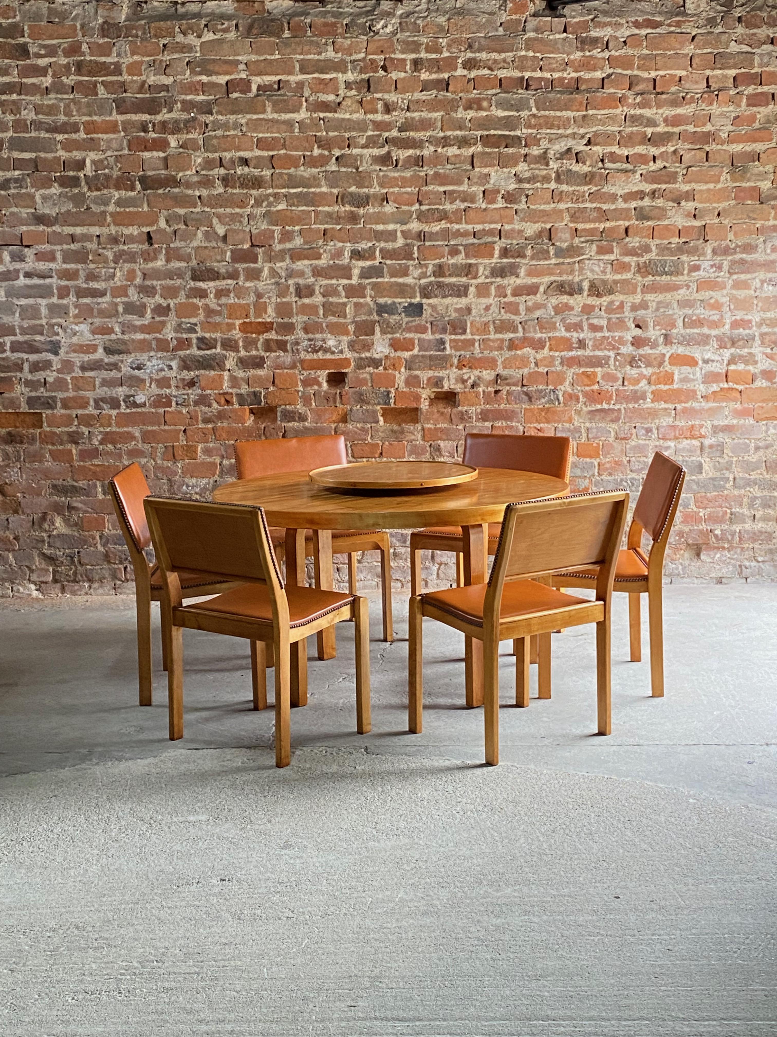 Alvar Aalto Dining Table & Six Chairs by Finmar, Circa 1940 For Sale 1