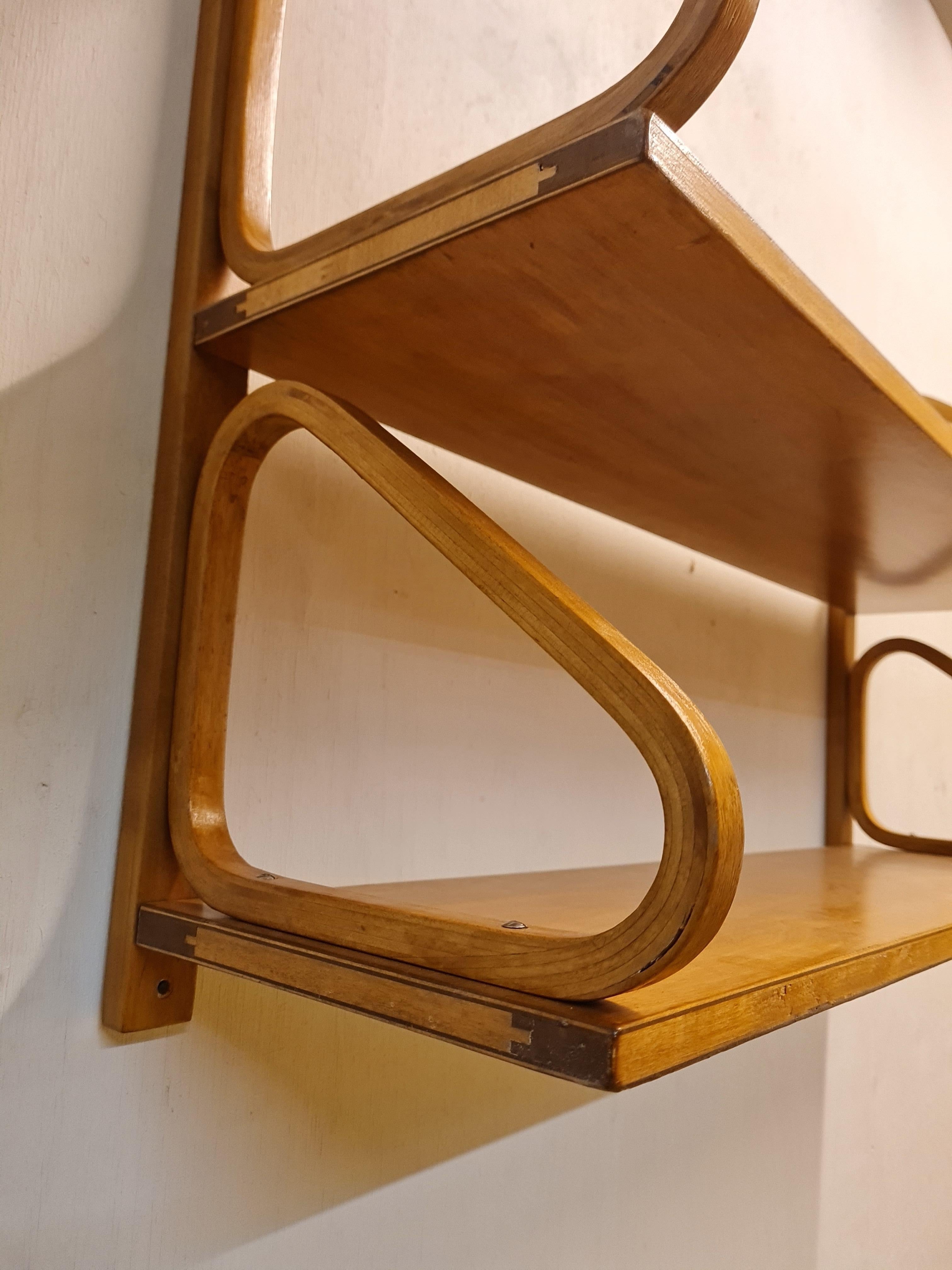 Finnish Alvar Aalto, Double Shelf, Model 112-2, Artek For Sale