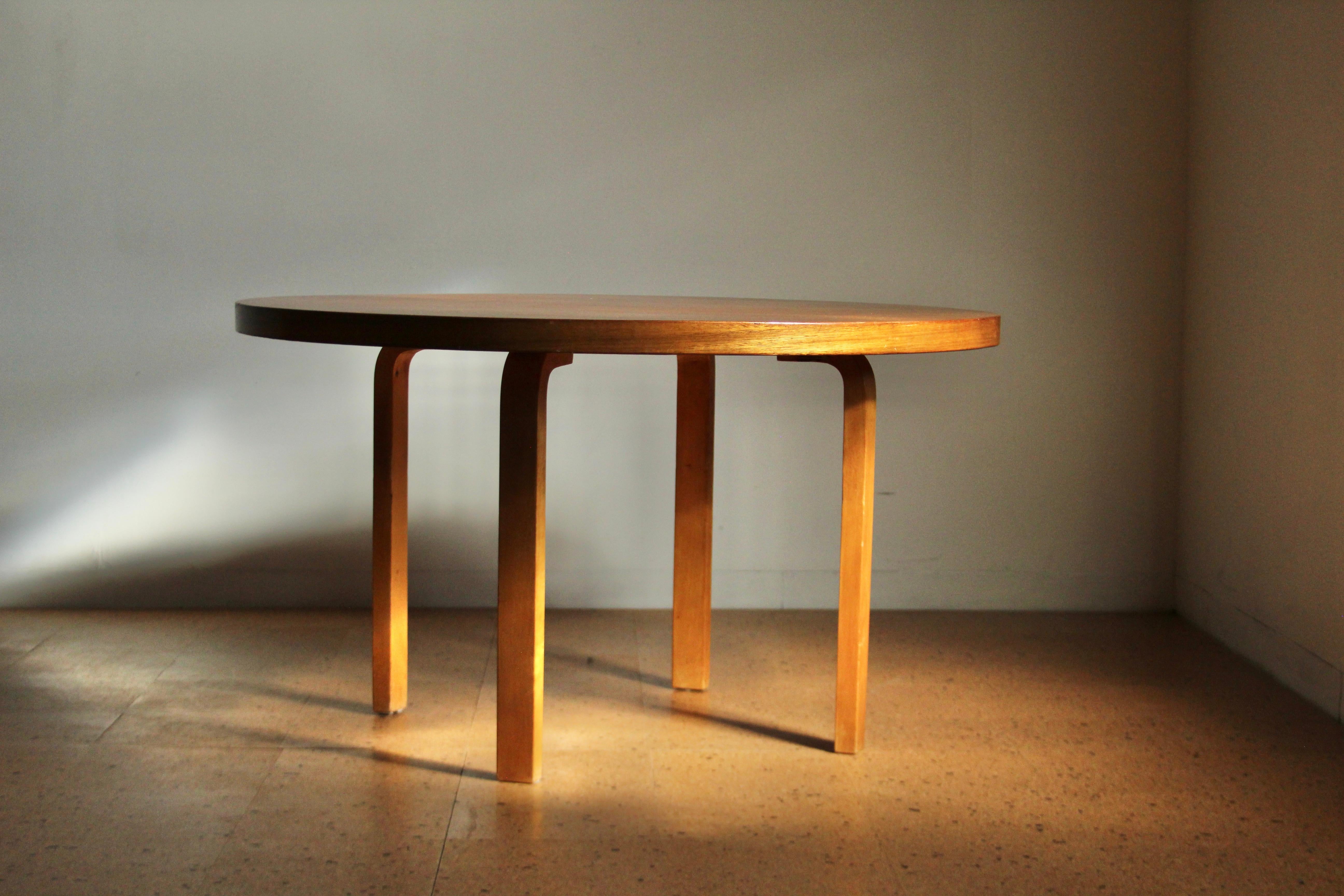 Finnish Alvar Aalto Early and Rare Mahogany 