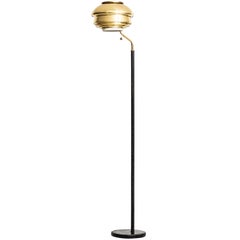 Alvar Aalto Early Floor Lamp Model A 808 by Valaistustyö in Finland