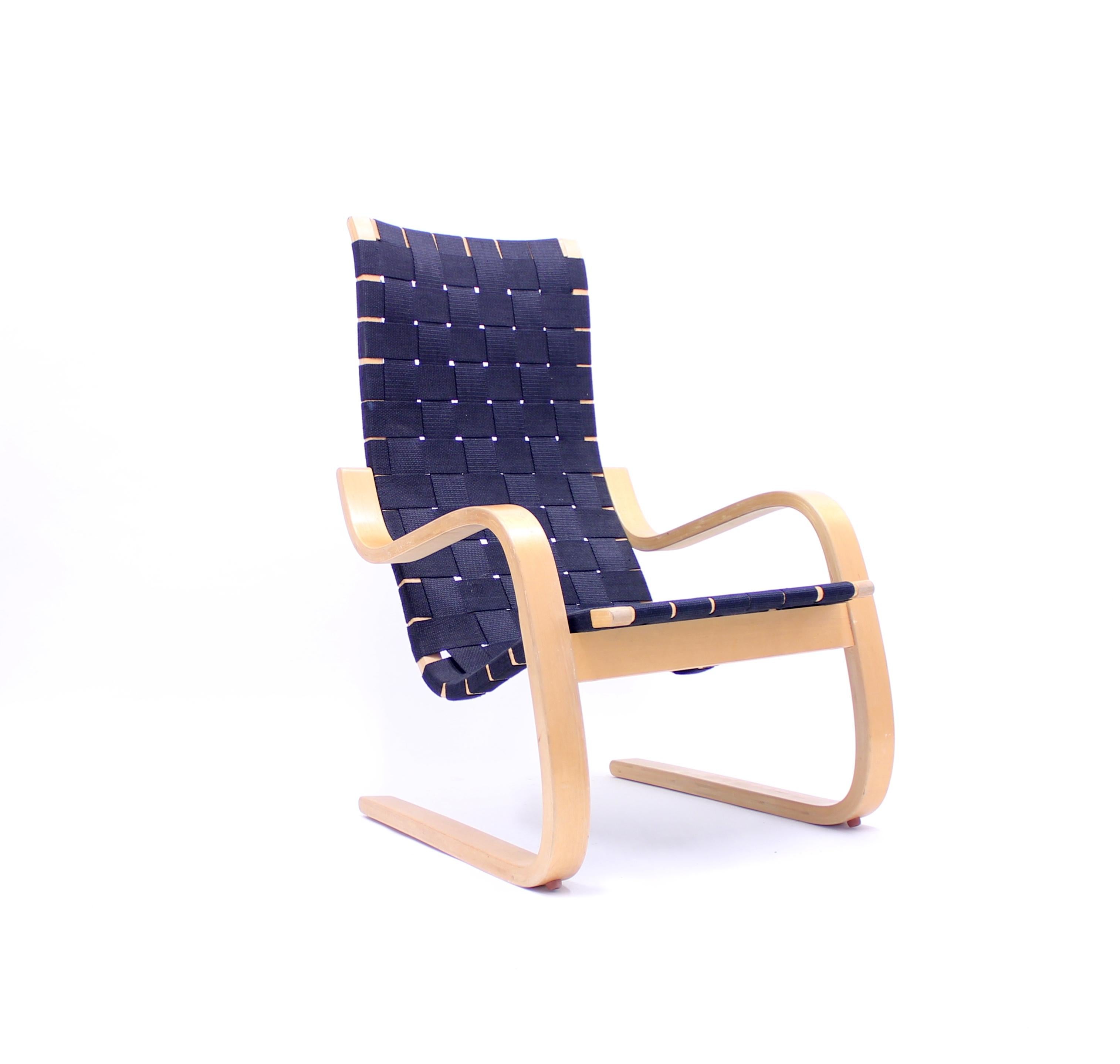 Swedish Alvar Aalto, Early Lounge Chair Model 406, Artek, Hedemora