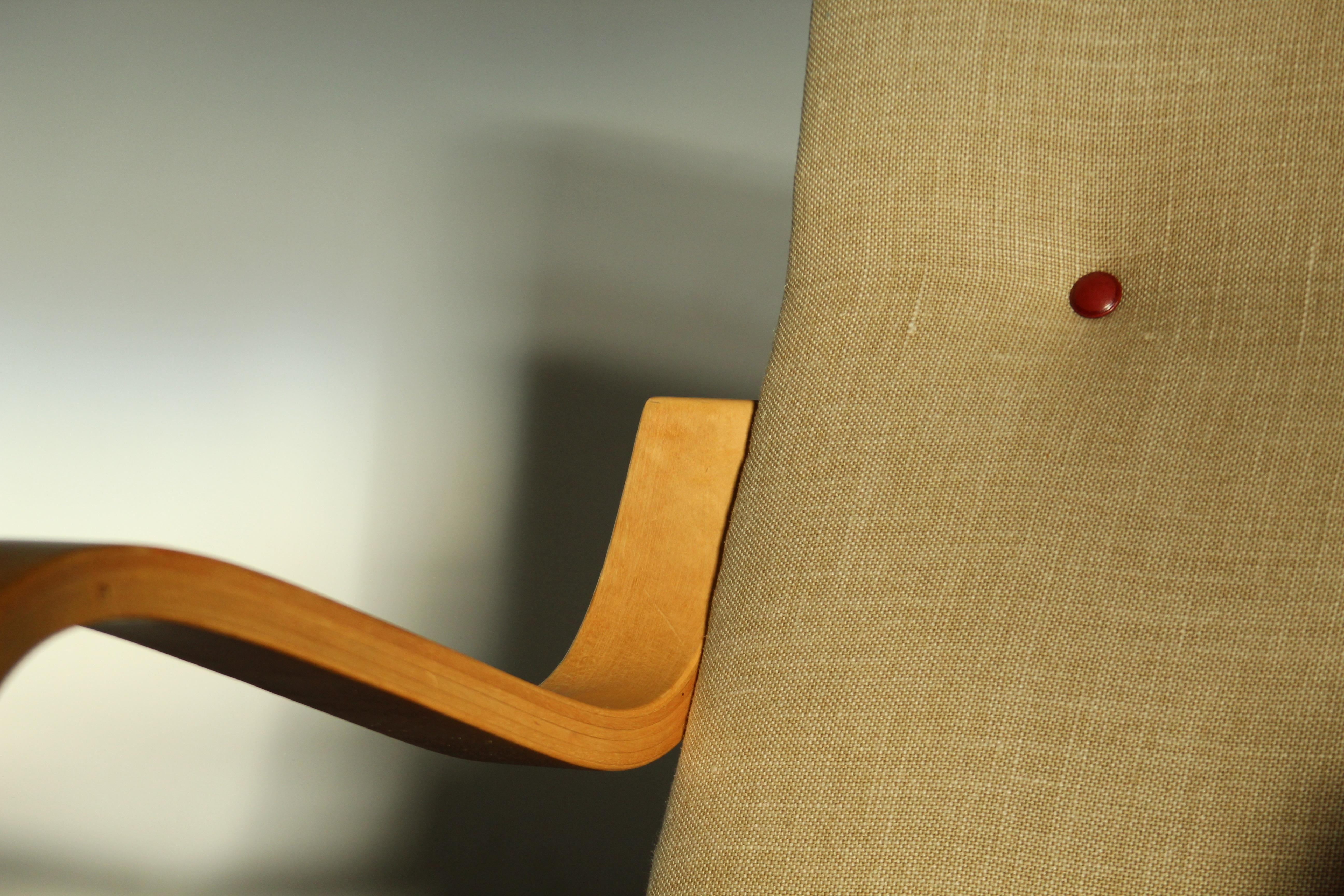 Alvar Aalto fauteuil de salon en bois courbé, début du modèle 401, années 1940 en vente 2