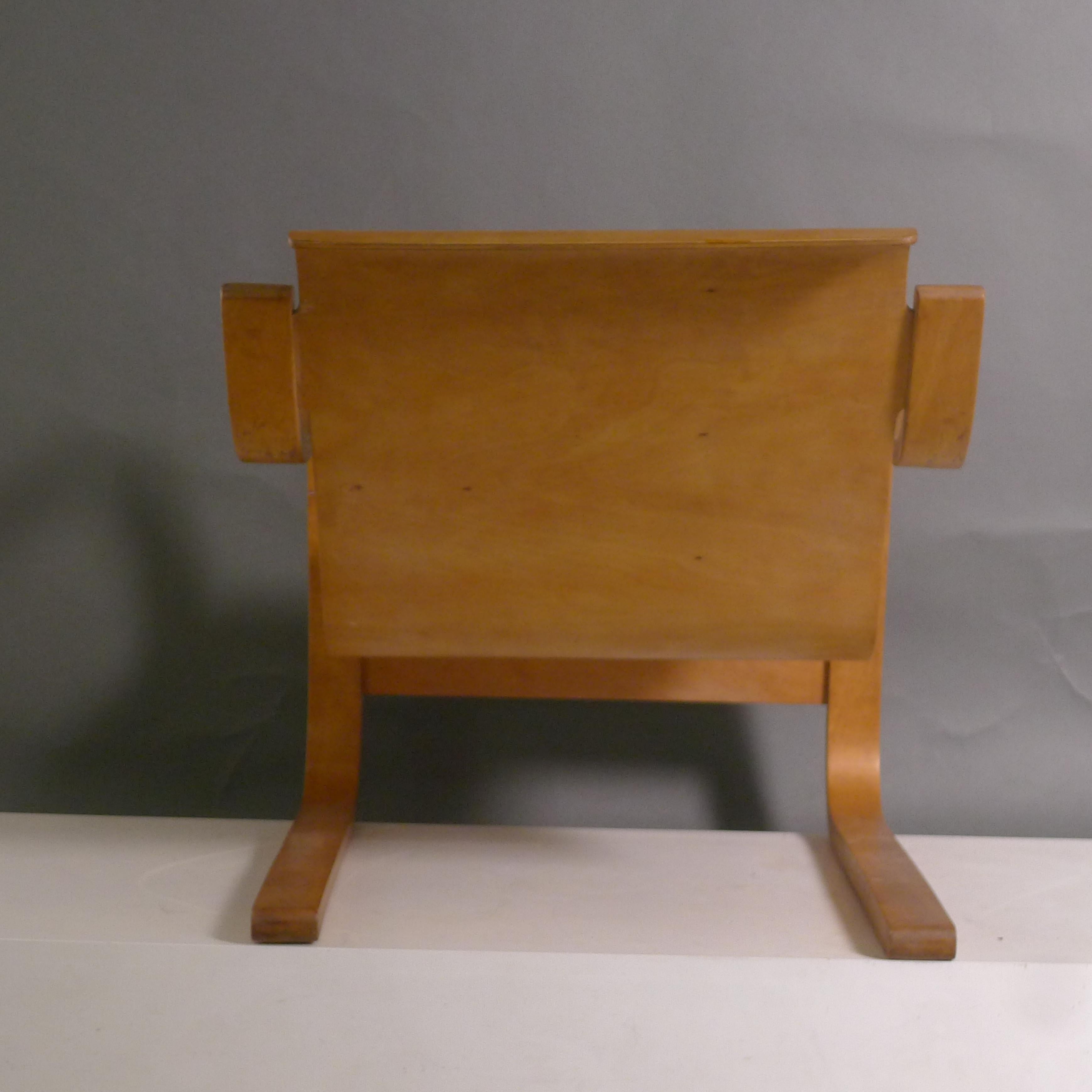 Alvar Aalto, Früher originaler freitragender Freischwinger, Modell 31, Birkensperrholz im Angebot 6