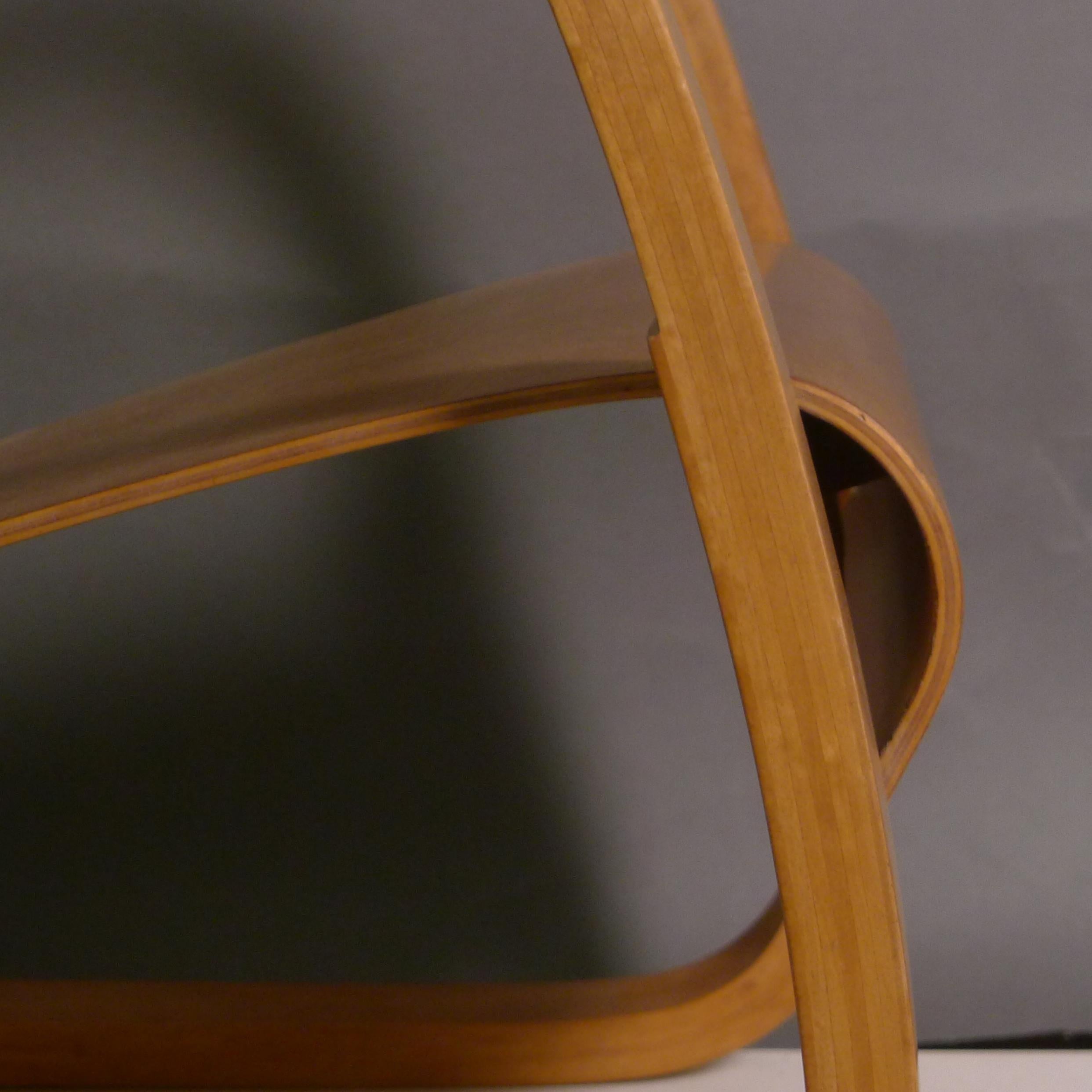 Alvar Aalto, Früher originaler freitragender Freischwinger, Modell 31, Birkensperrholz im Angebot 1
