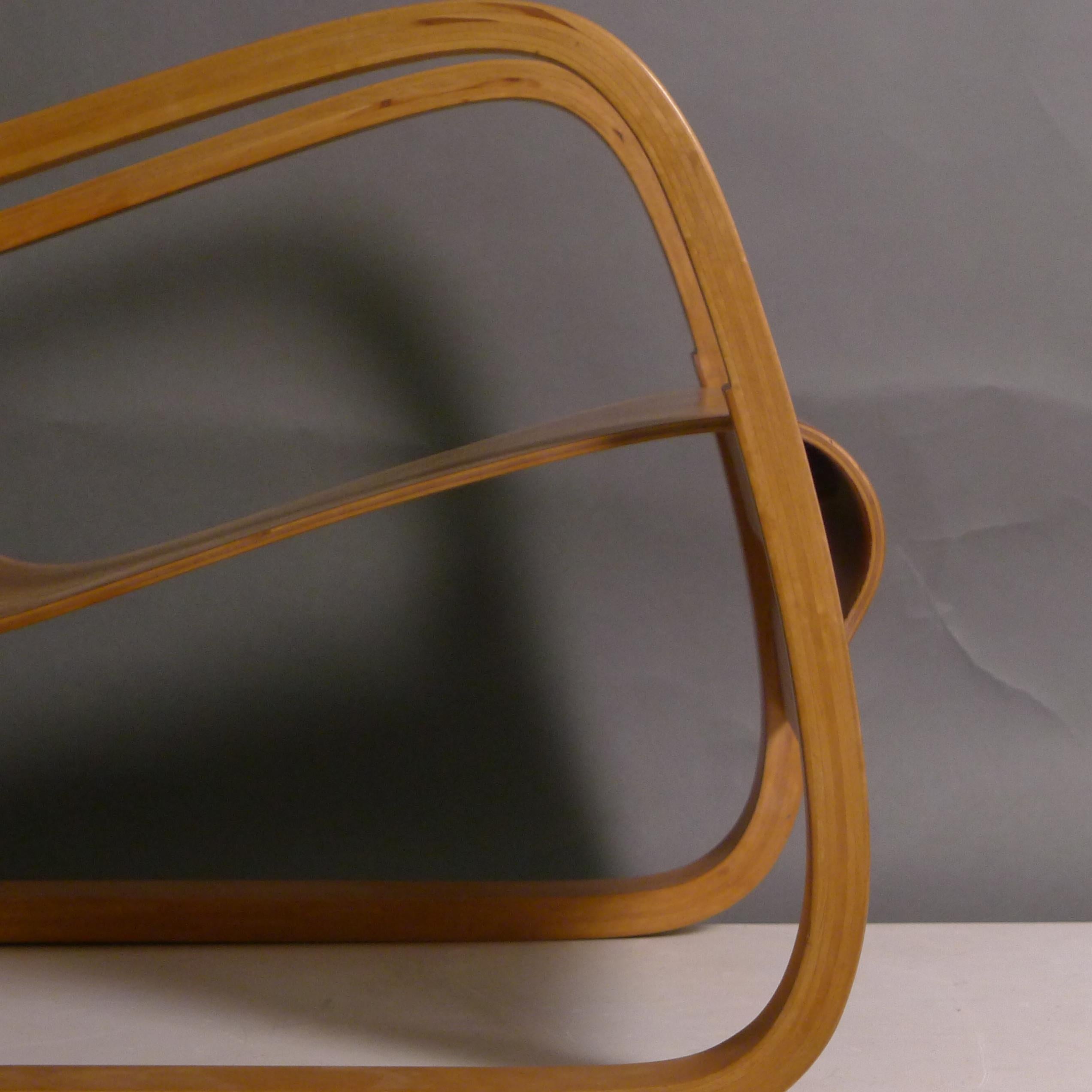Alvar Aalto, Früher originaler freitragender Freischwinger, Modell 31, Birkensperrholz im Angebot 2