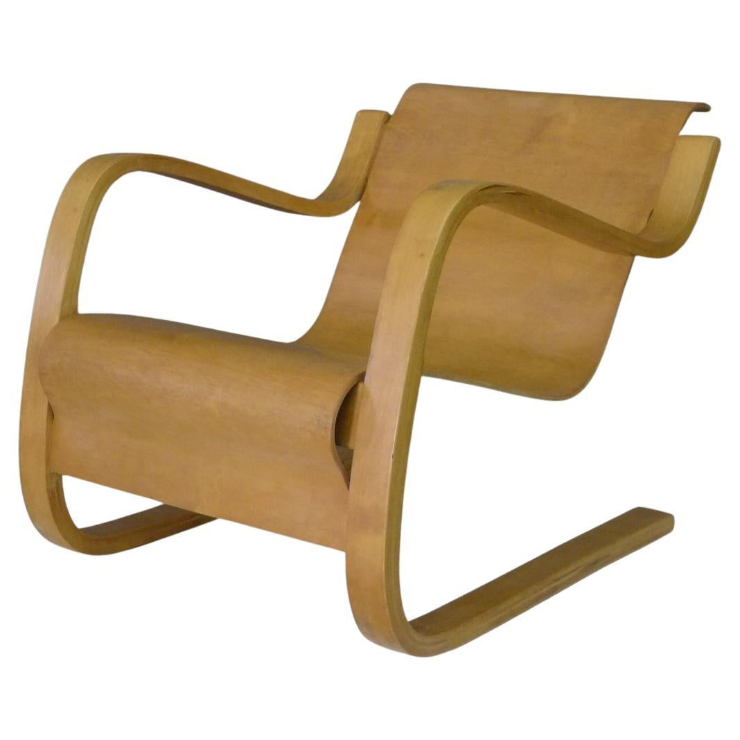 Alvar Aalto, Early Original Cantilever Chair, model 31, birch plywood