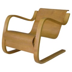 Alvar Aalto, Early Original Cantilever Chair, model 31, birch plywood