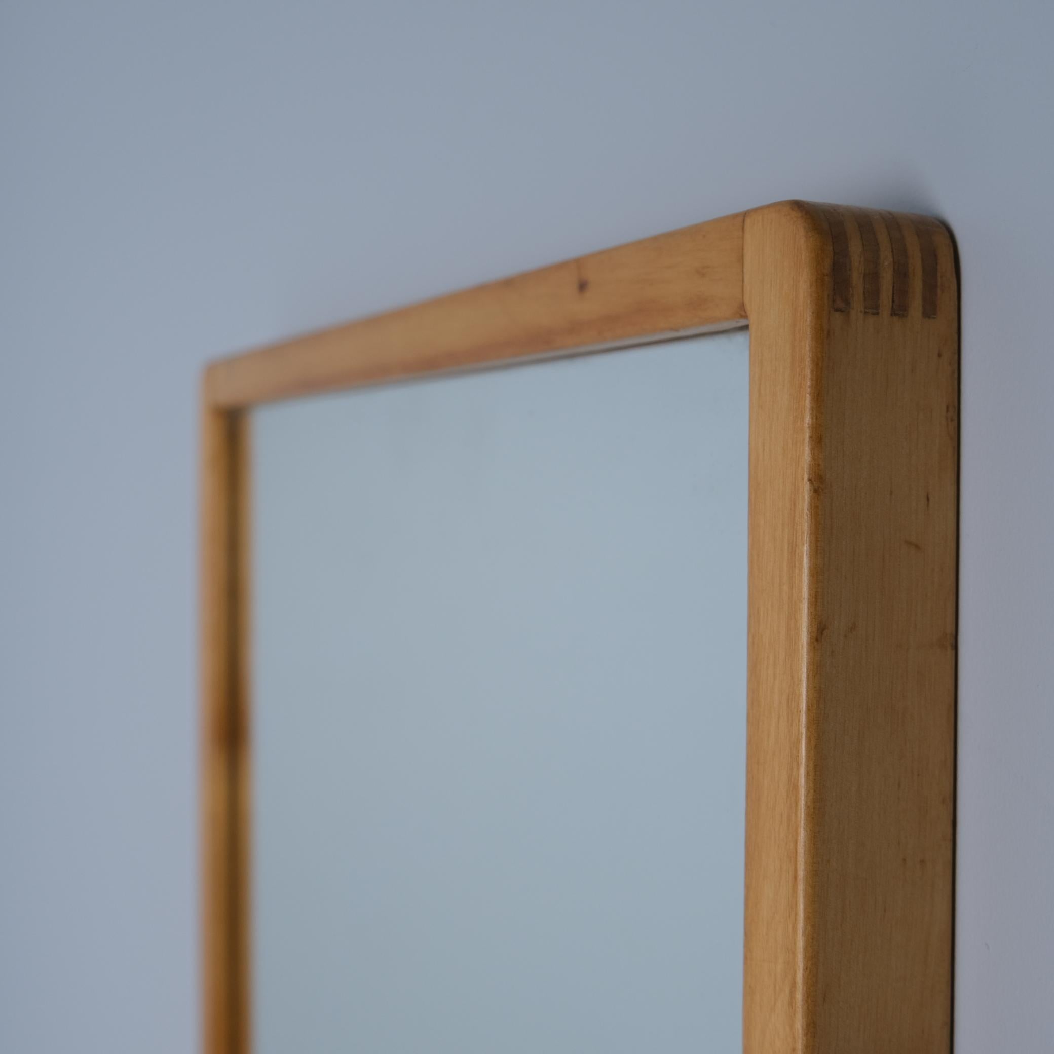 Alvar Aalto Entryway Console Mirror and Stool Set, 1950s for Artek For Sale 1