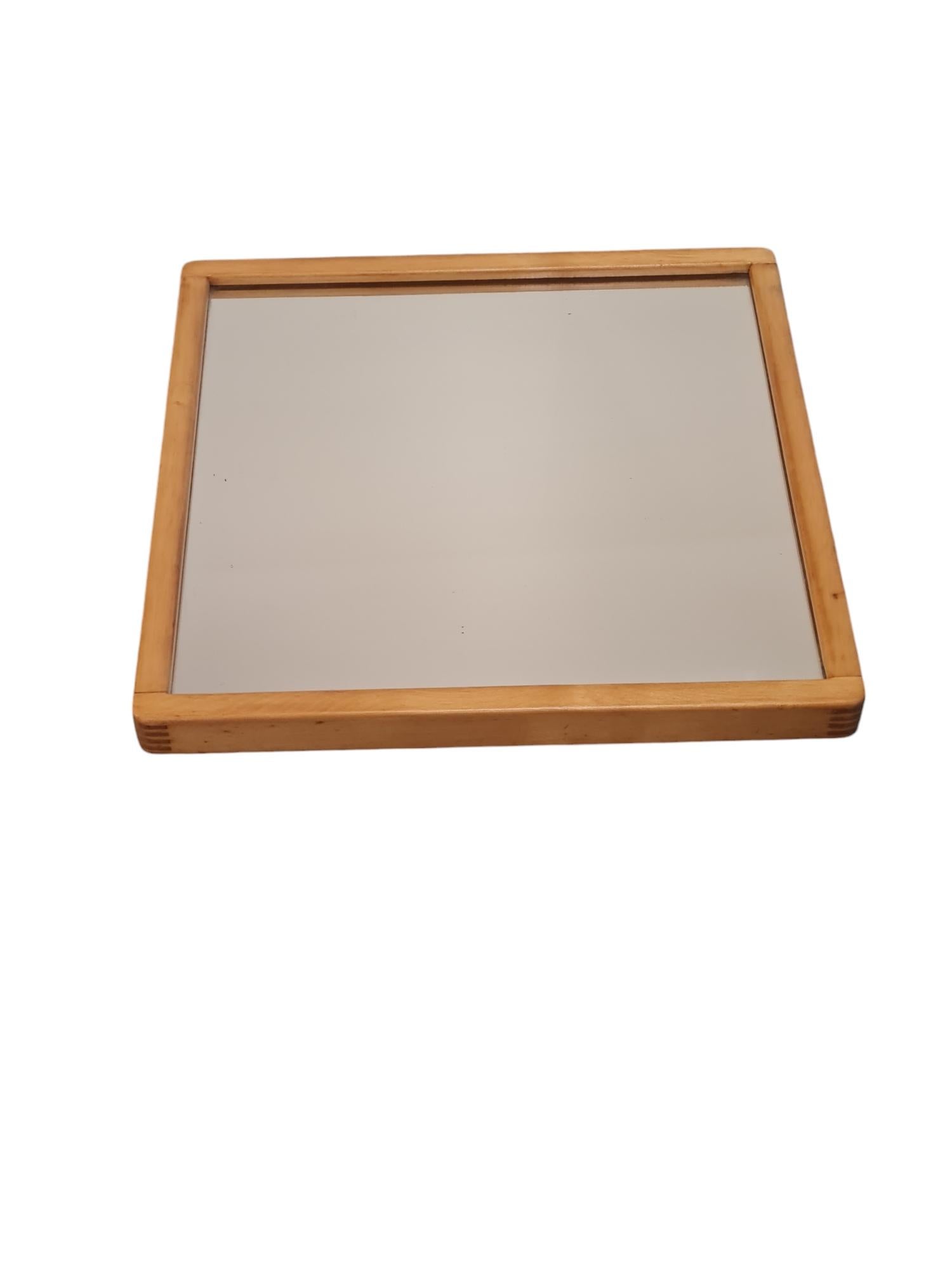 Alvar Aalto Entryway Console Mirror and Stool Set, 1950s for Artek For Sale 9