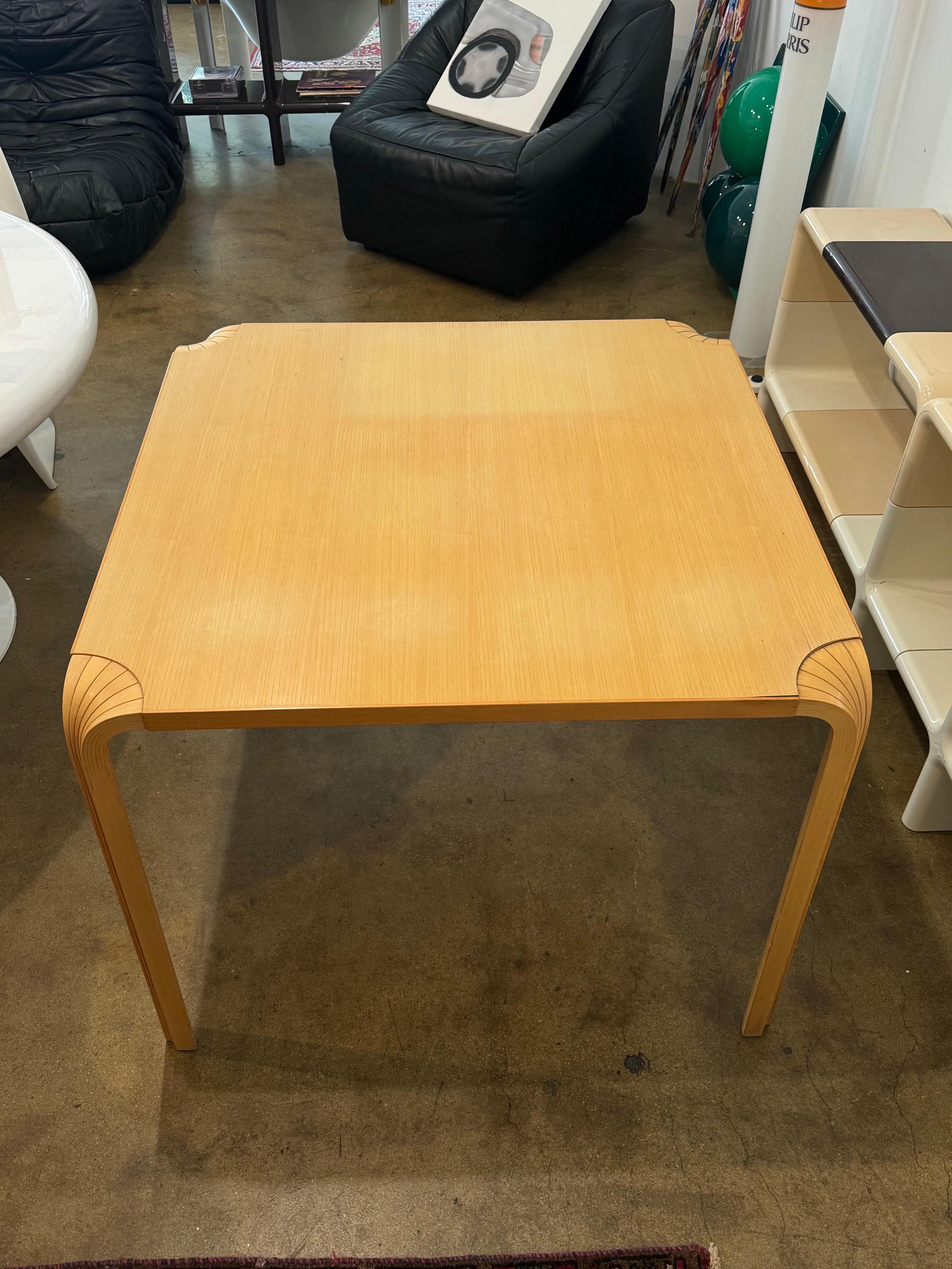 Alvar Aalto Fan Leg Dining Table/Work Desk by Artek, 1970's. In excellent vintage condition. 