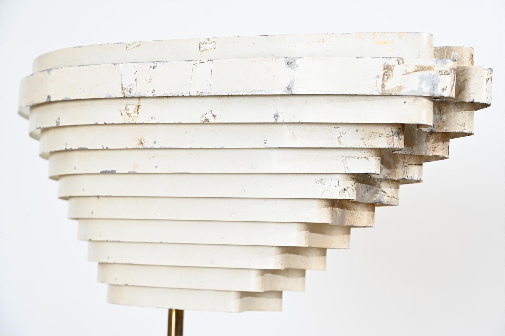 Scandinavian Modern Alvar Aalto Floor Lamp, circa 1954 'Angel Wing'