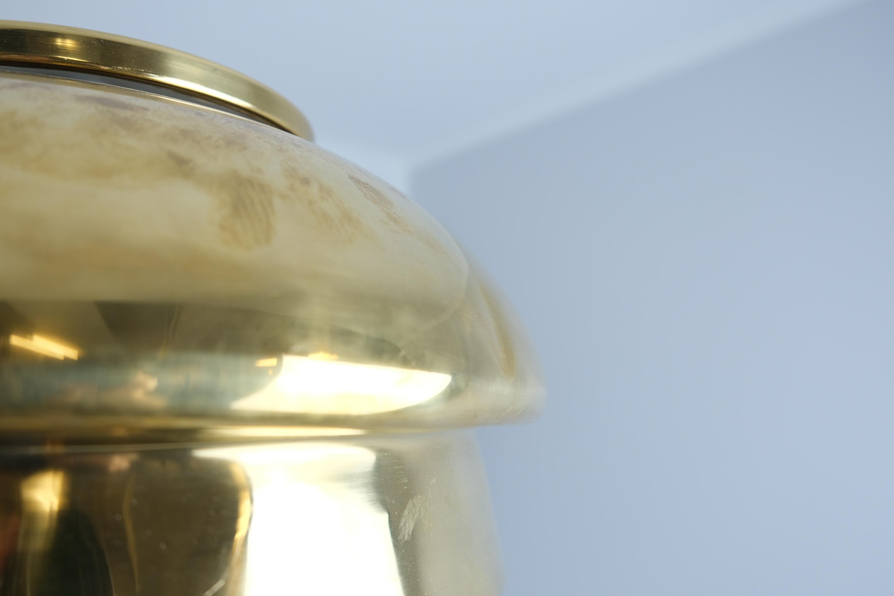 Lampadaire Alvar Aalto+Aalto modèle A808 en laiton, Valaistustyö Oy années 1950 en vente 6
