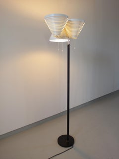 Alvar Aalto Floor Light A809 Early Production by Valaisinpaja Oy, Finland, 1959