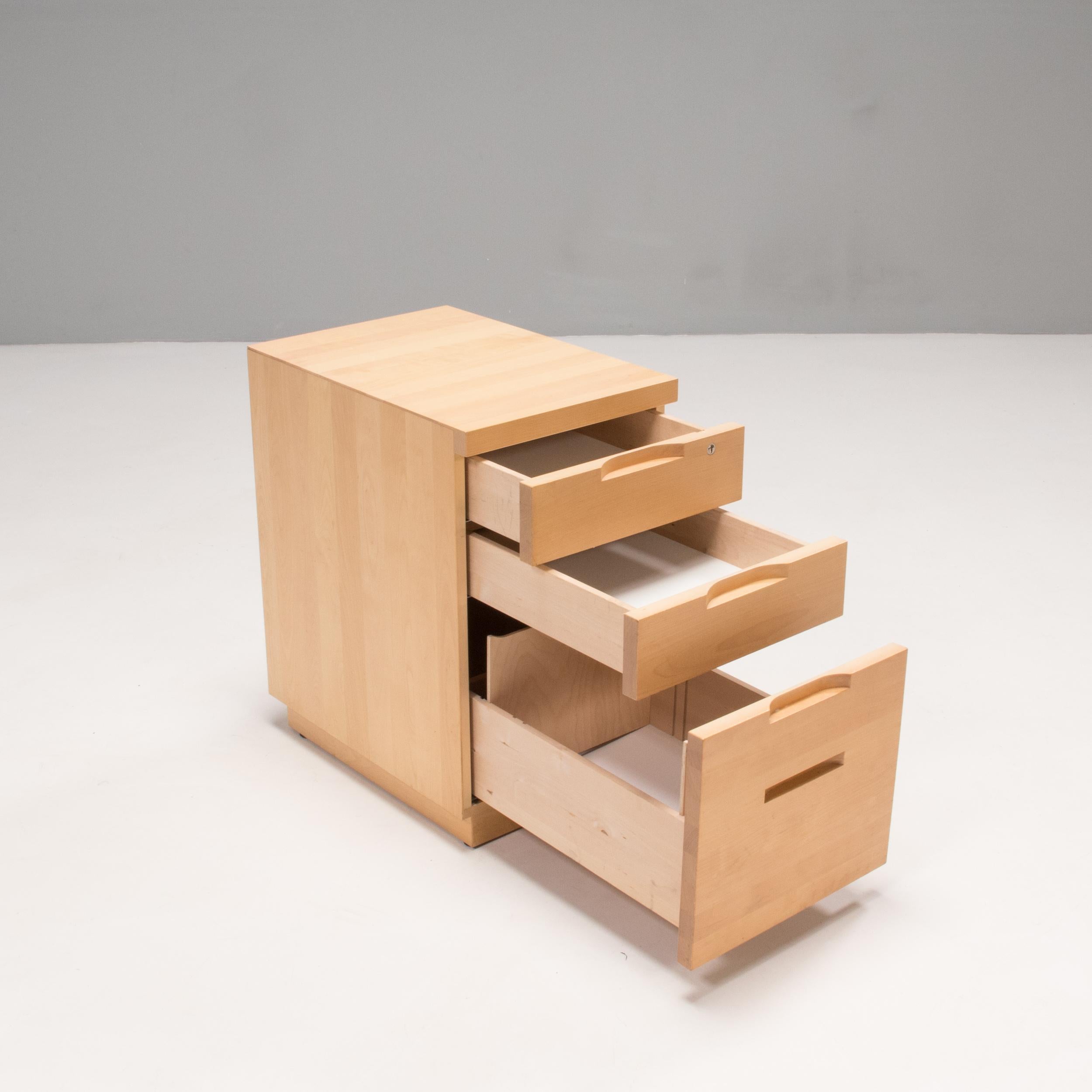 Finnish Alvar Aalto for Artek Birch Drawer Cabinets, Set of 2