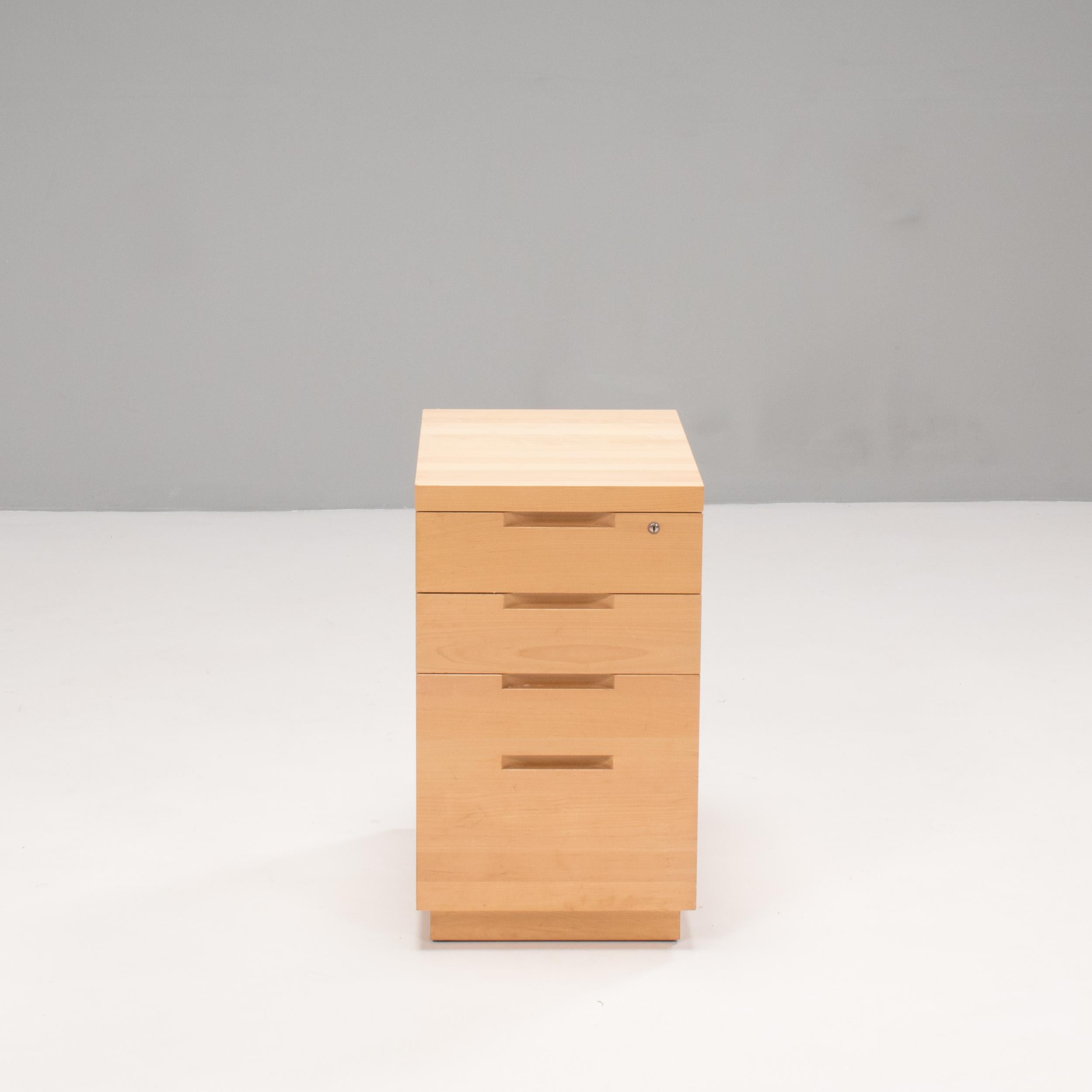 Late 20th Century Alvar Aalto for Artek Birch Drawer Cabinets, Set of 2