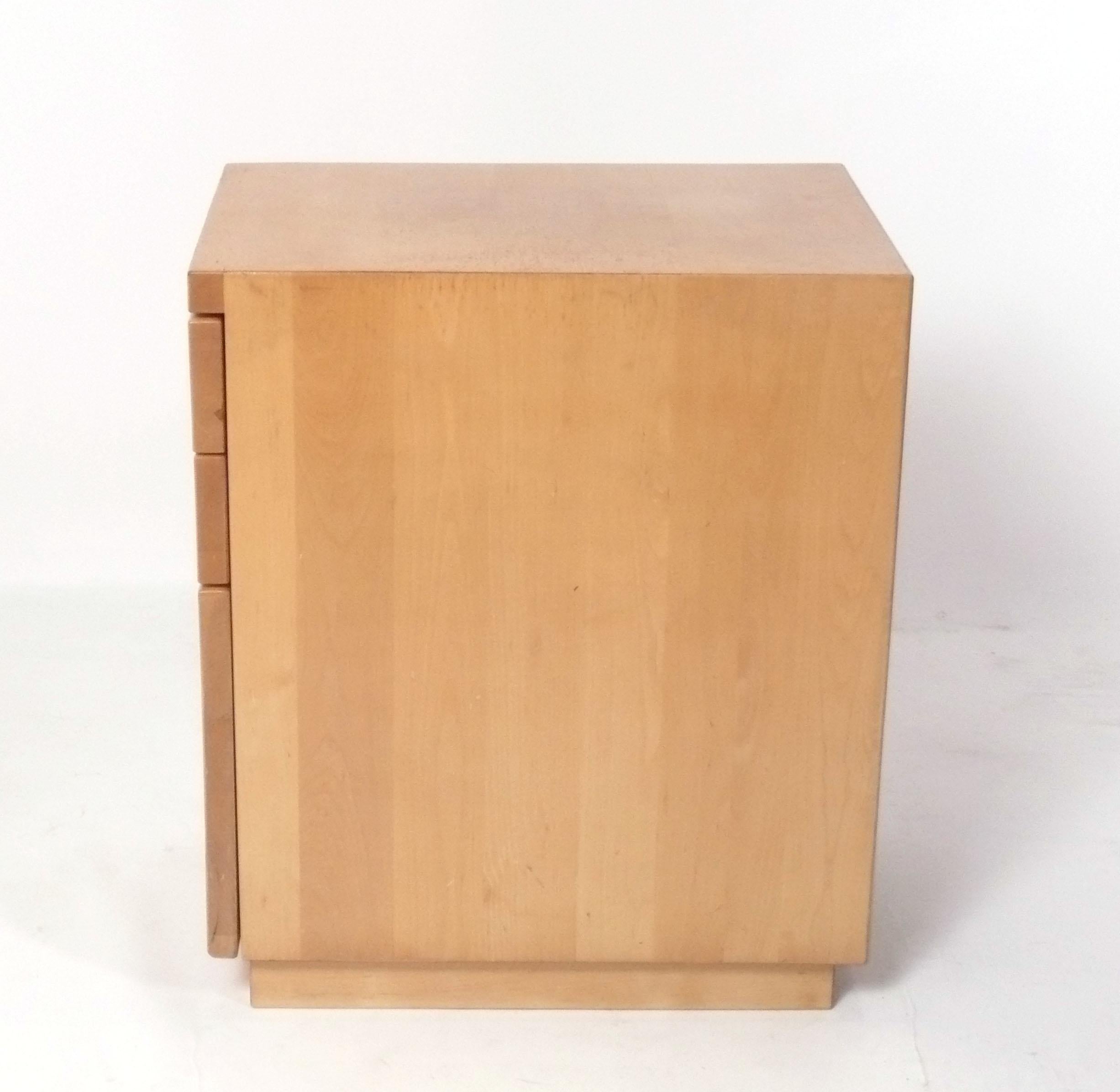 Late 20th Century Alvar Aalto for Artek Danish Modern Filing Cabinet or Desk Return For Sale