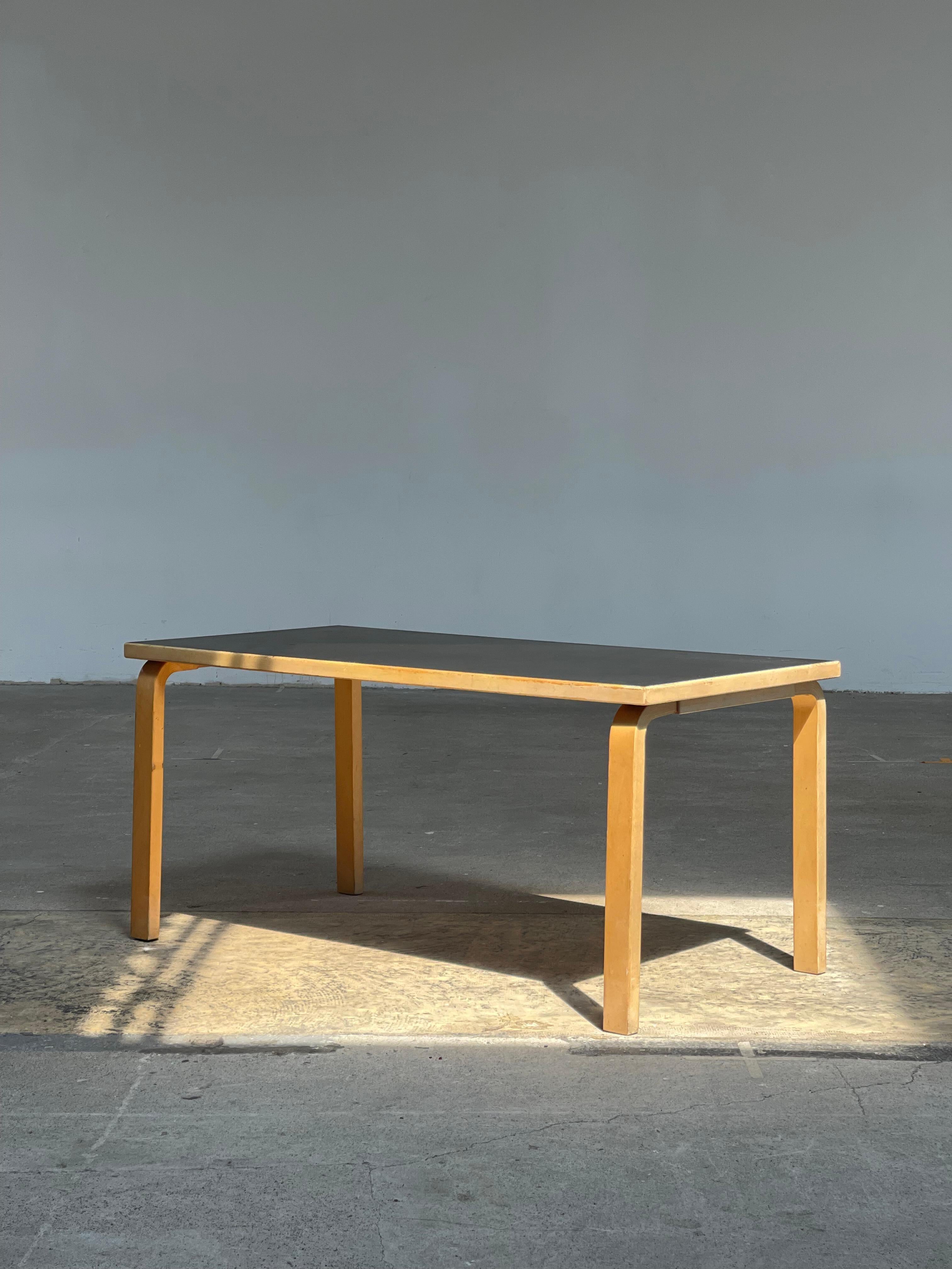 Finnish Alvar Aalto For Artek Dining Table + Chairs