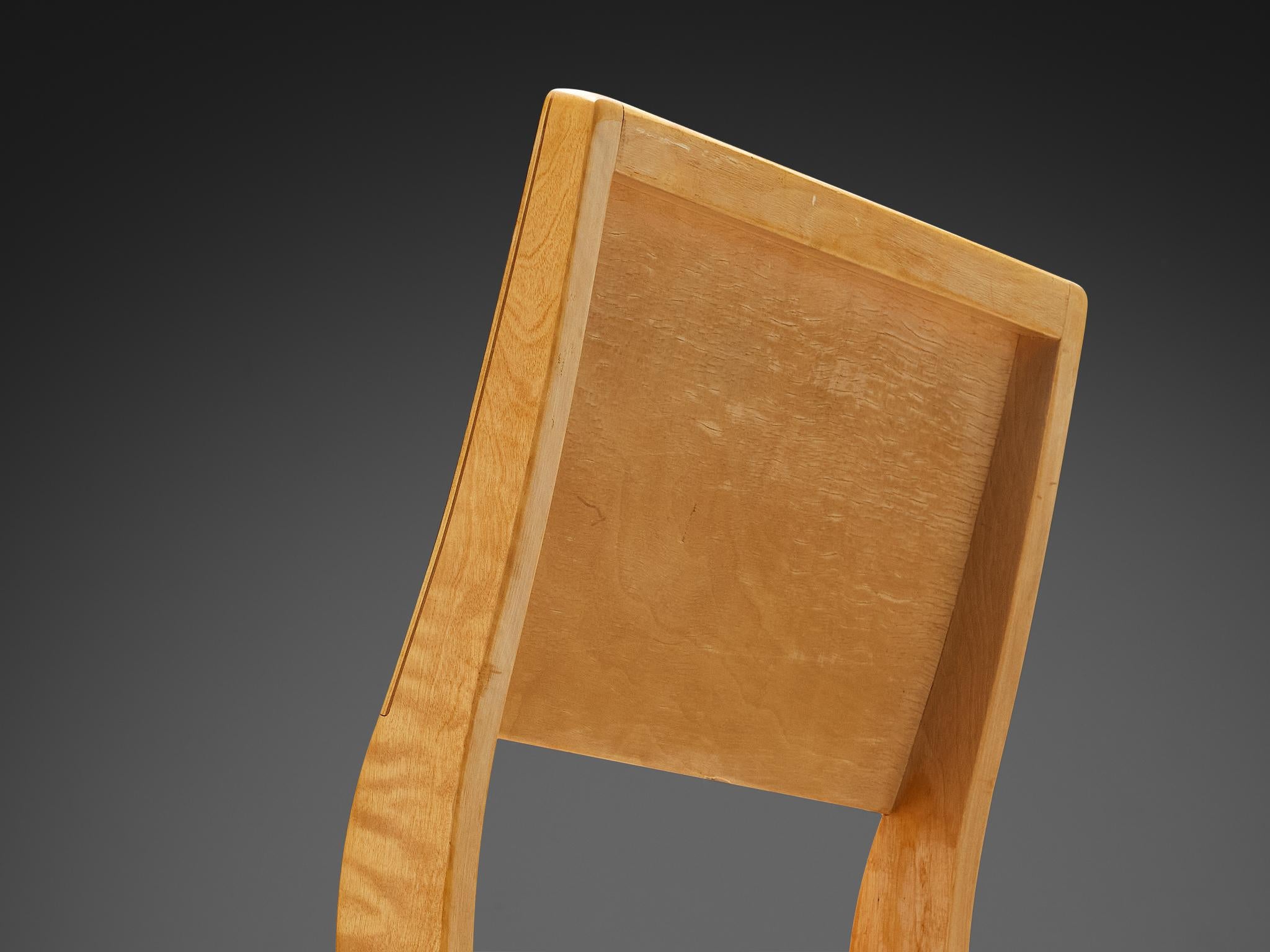 Alvar Aalto for Artek Stackable '11' Chairs in Birch Plywood  For Sale 3