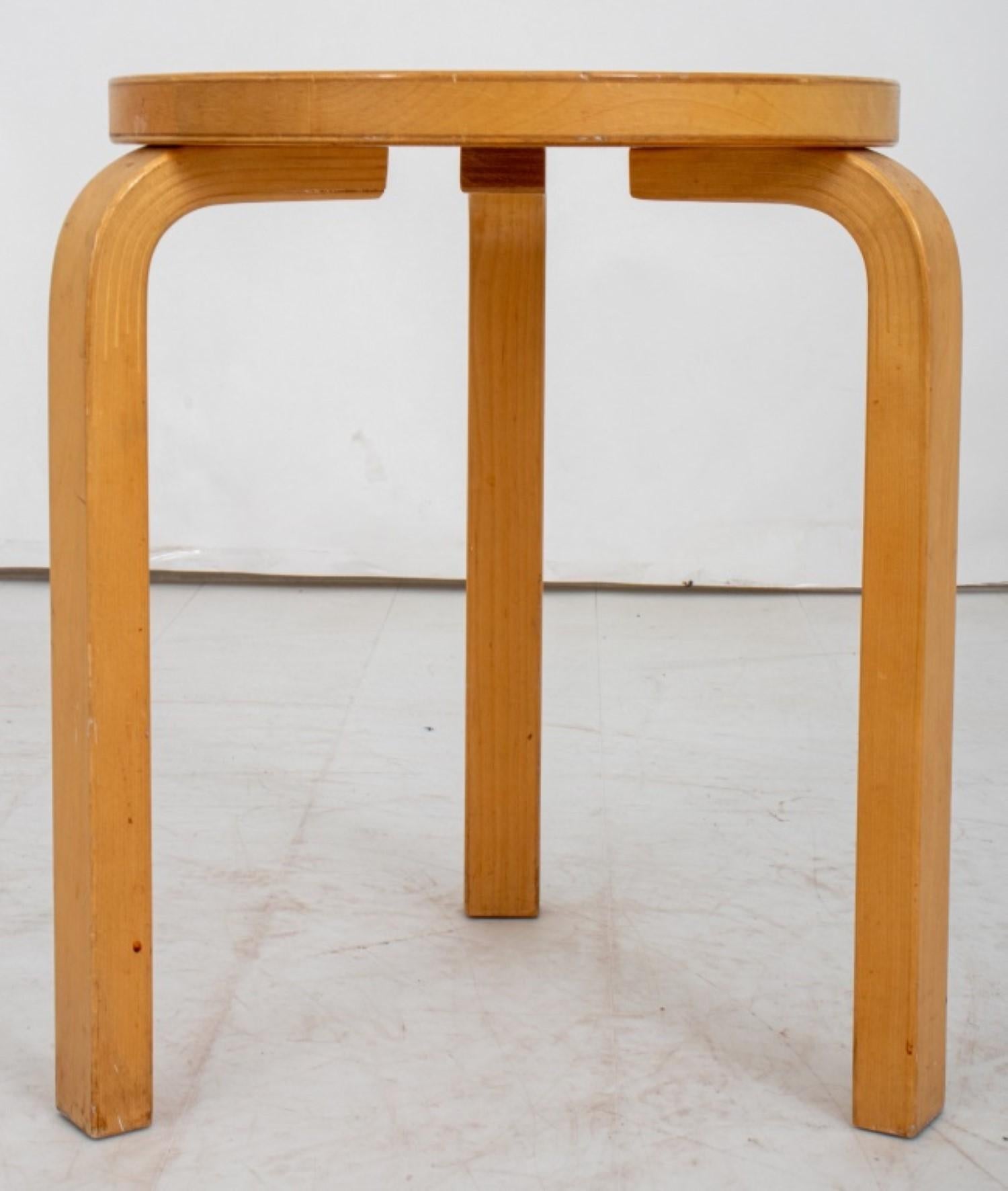 European Alvar Aalto for Artek Style Maple Stool For Sale