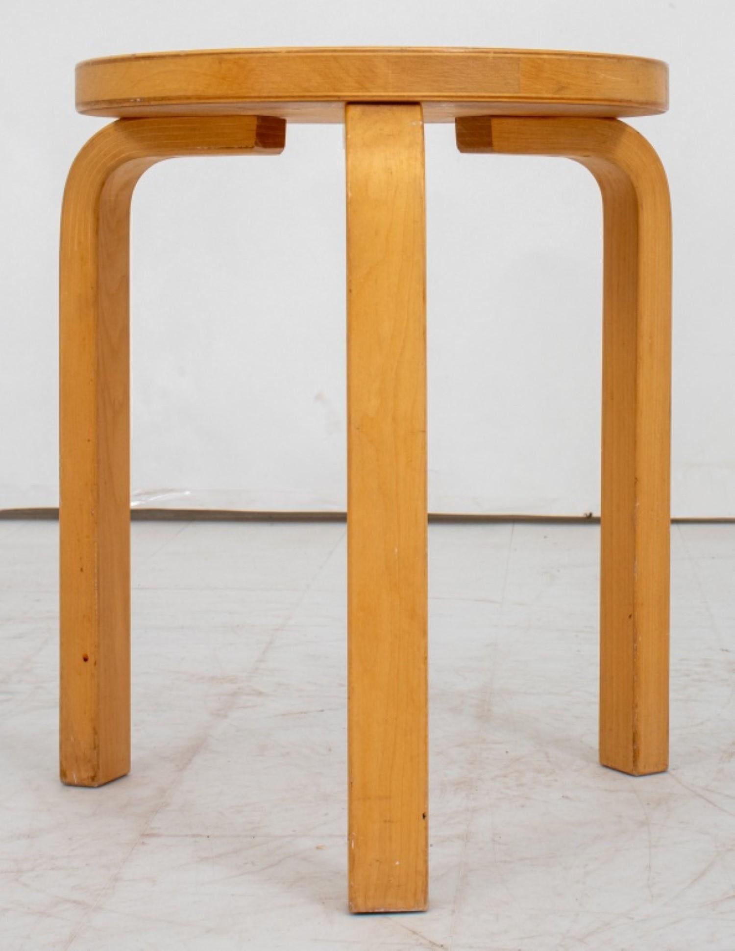 Wood Alvar Aalto for Artek Style Maple Stool For Sale