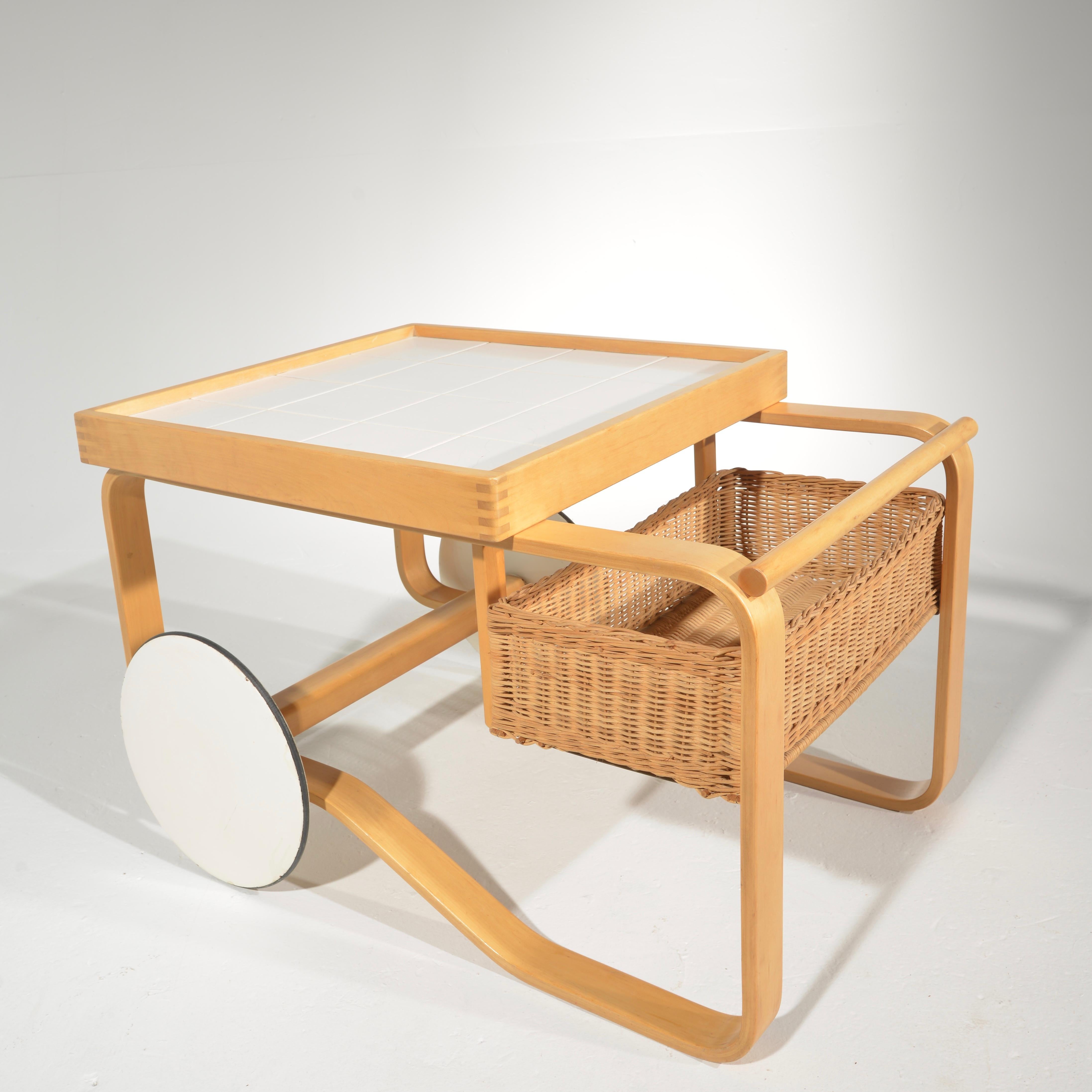 Finnish Alvar Aalto for Artek Tea Cart Model 900