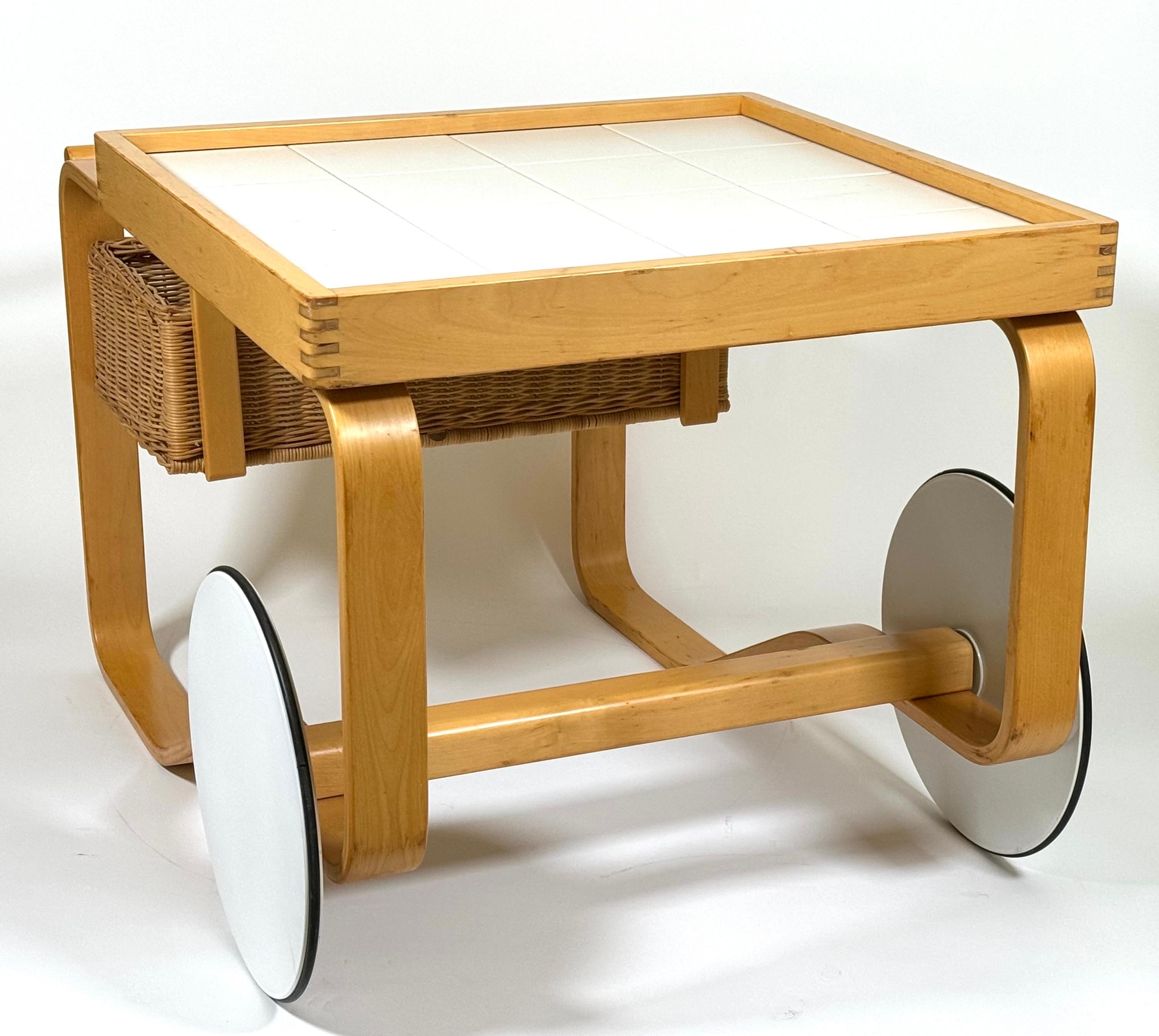 Hand-Crafted Alvar Aalto for Artek Tea Trolley / Bar Cart Model 900