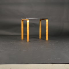 Alvar Aalto for Finmar, 1930s Birch L-Leg Side Table, labelled