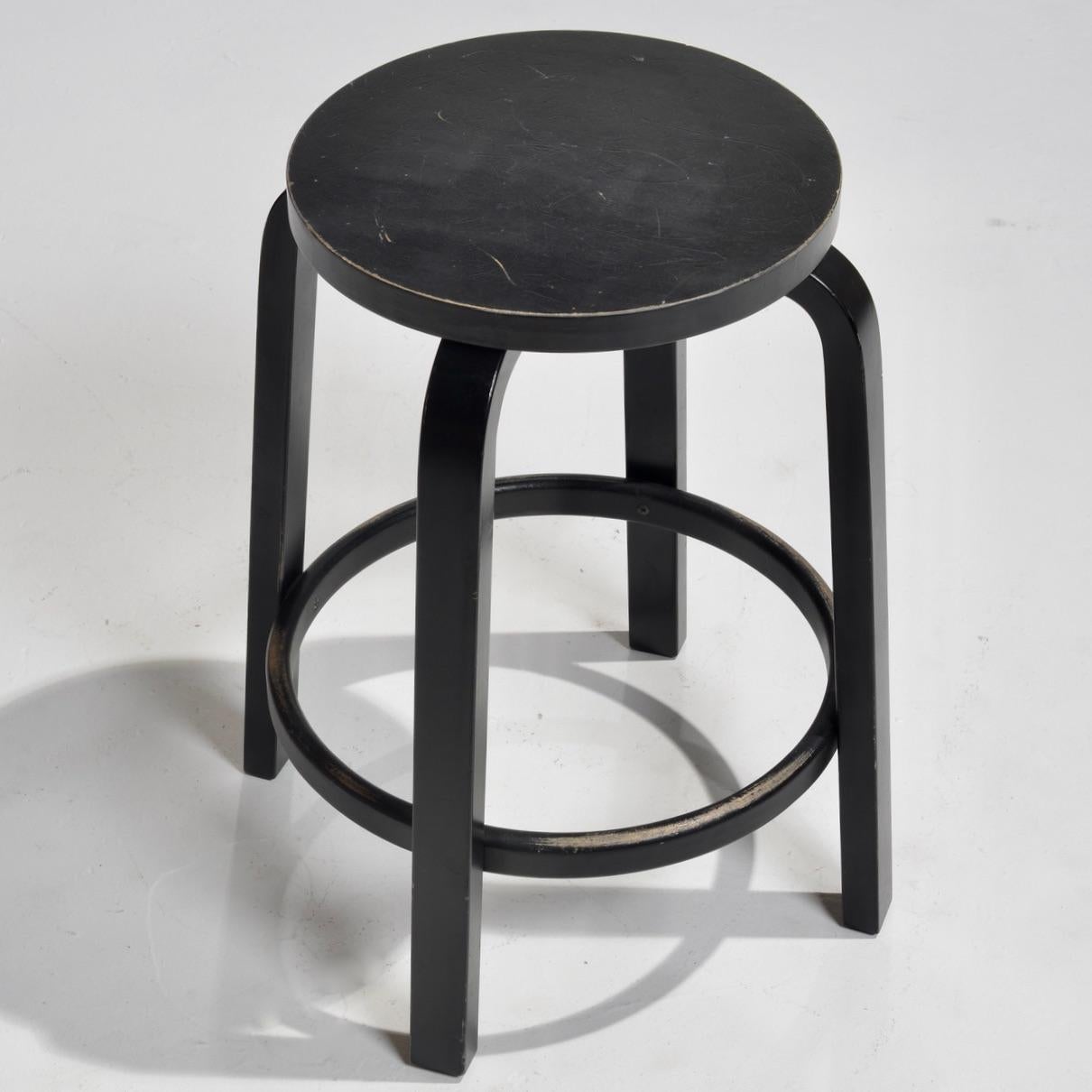Mid-20th Century Alvar Aalto for Finmar Artek Stool For Sale