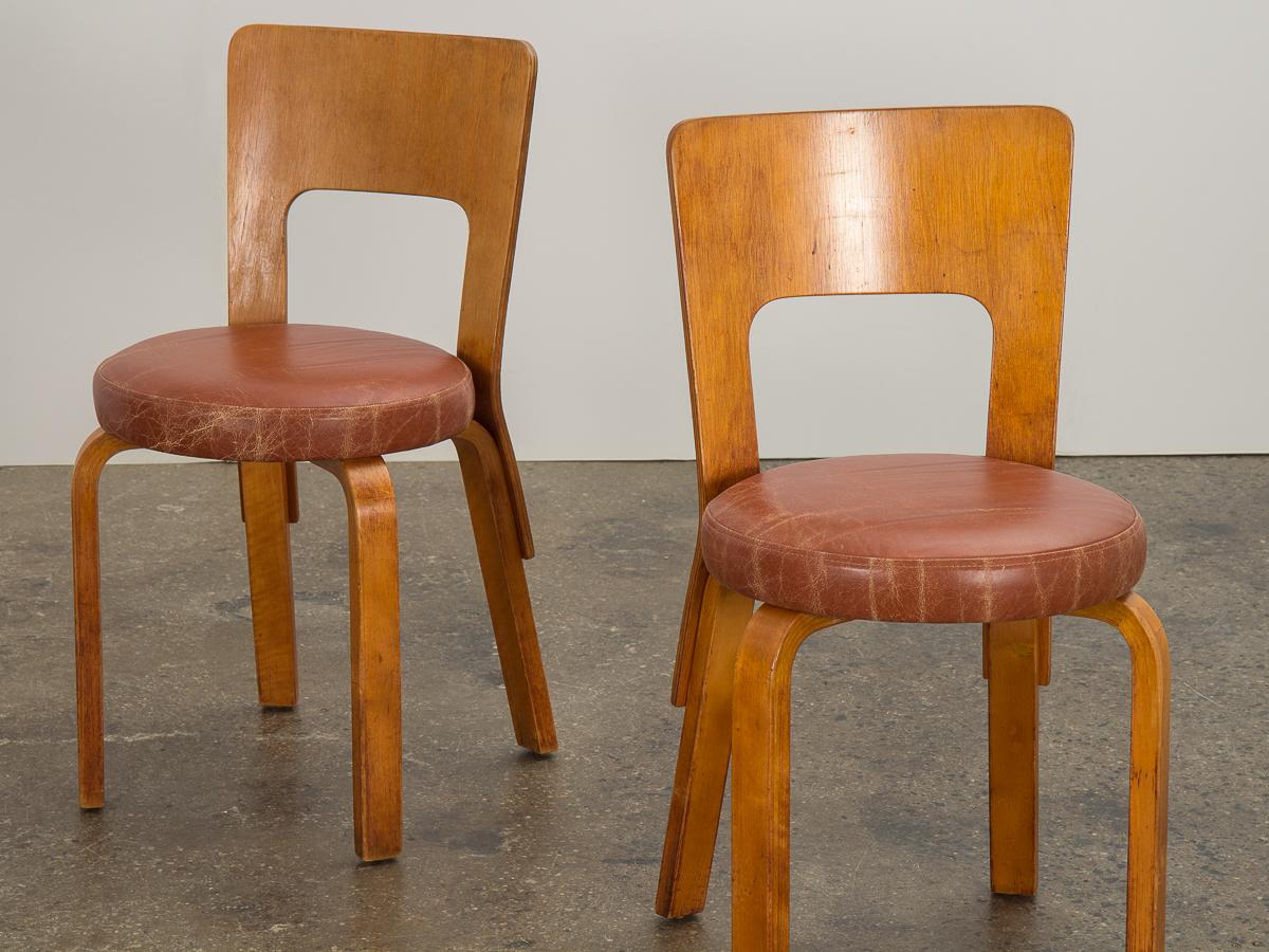 Finnish Alvar Aalto for Finmar Model 66 Chairs