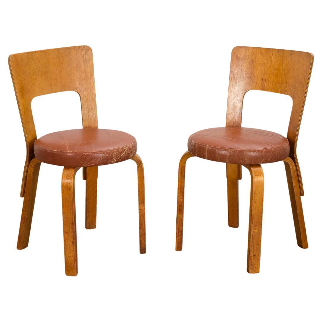 Alvar Aalto for Finmar Model 66 Chairs