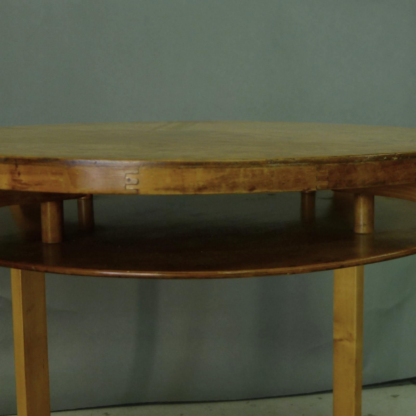 Alvar Aalto for Finmar, Model A71 Side Table, 1930s, Karelian birch, Finmar 5