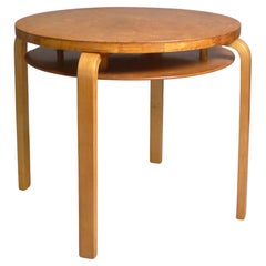 Alvar Aalto for Finmar, Model A71 Side Table, 1930s, Karelian birch, Finmar