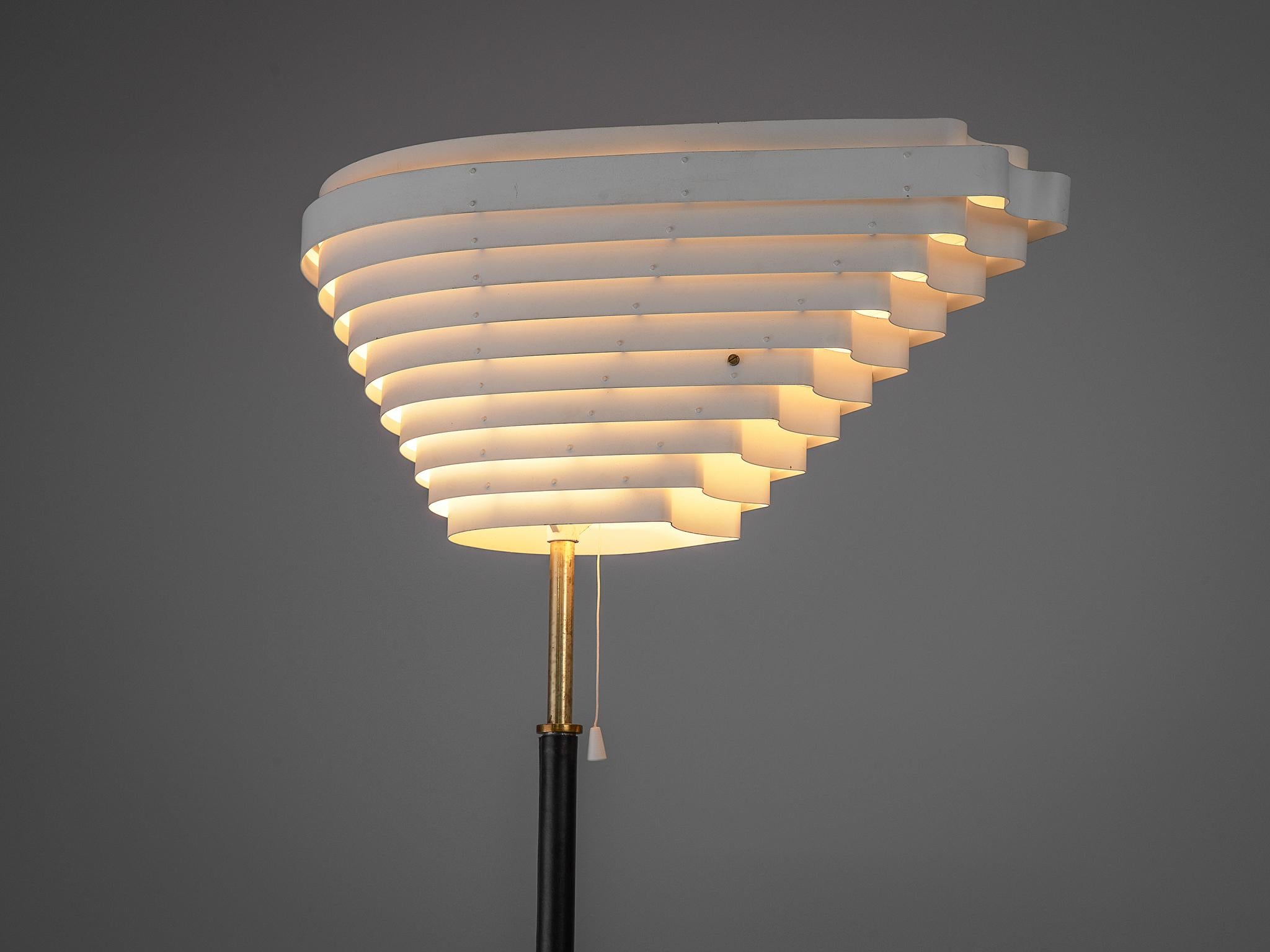 Scandinavian Modern Alvar Aalto for Valaistustyö Floor Lamp 'A805'