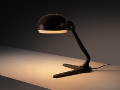Alvar Aalto for Valaistustyö Ky ‘A704’ Table Lamp in Leather