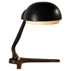 Alvar Aalto for Valaistustyö Ky ‘A704’ Table Lamp in Leather 