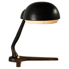 Alvar Aalto for Valaistustyö Ky ‘A704’ Table Lamp in Leather