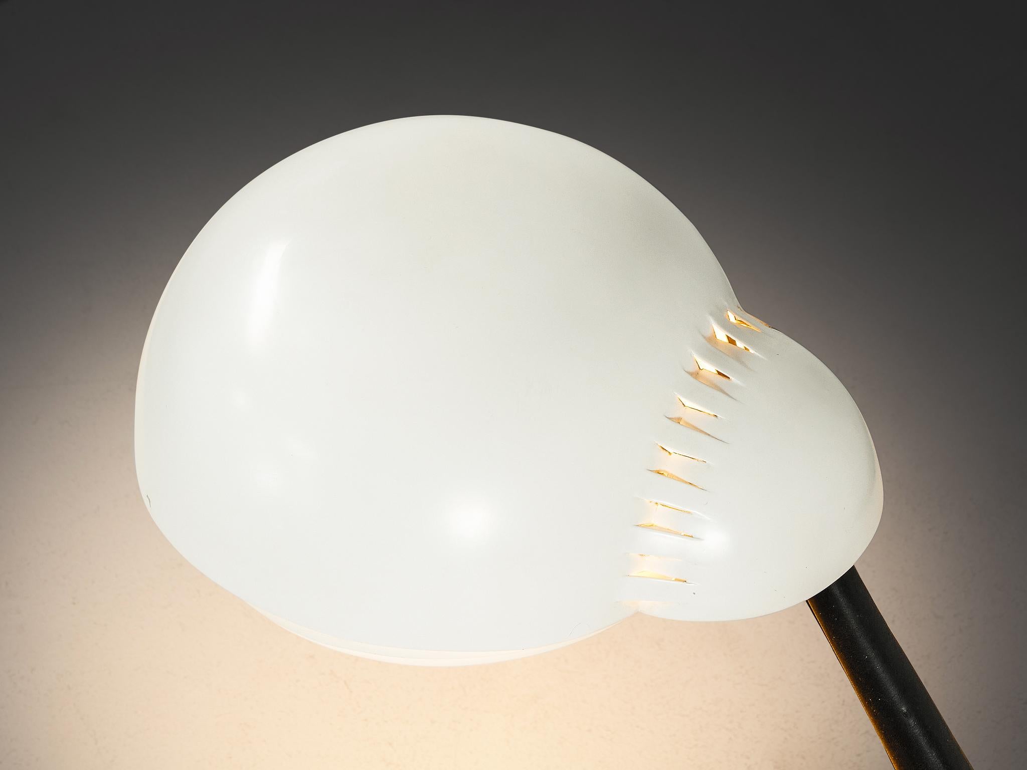 Mid-20th Century Alvar Aalto for Valaistustyö Ky ‘A704’ Table Lamp with White Shade For Sale