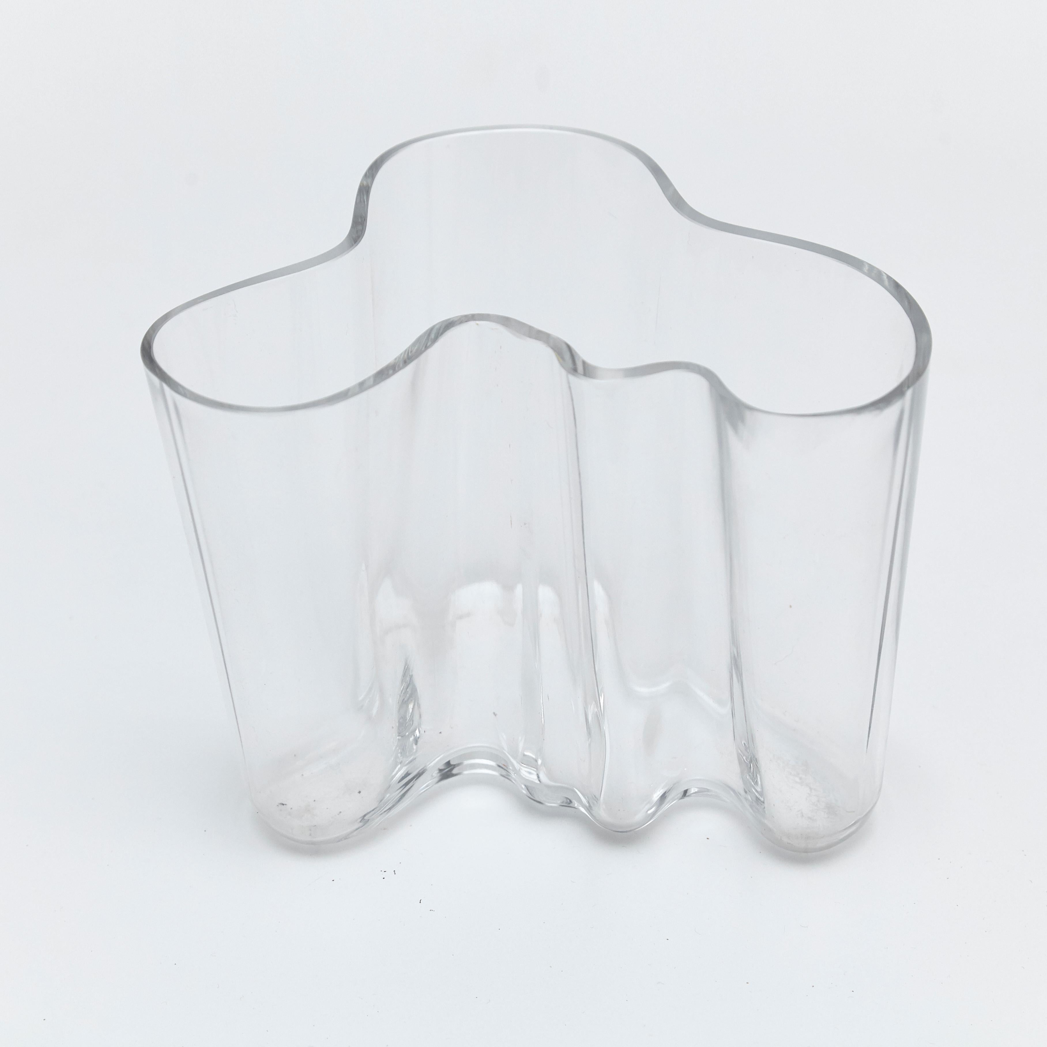 Mid-Century Modern Alvar Aalto Glass Bowl Savoy, circa 1960