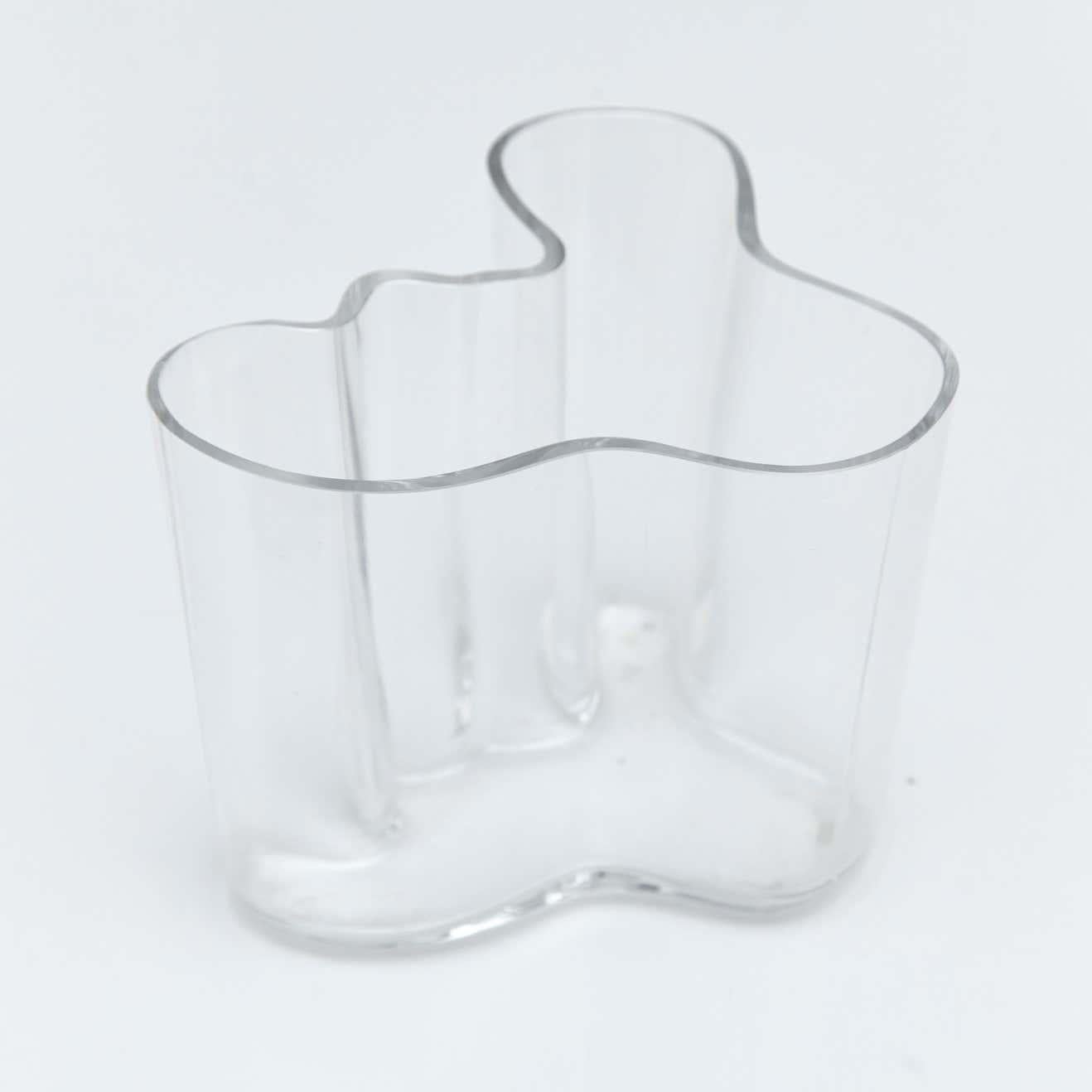 Glasschale von Alvar Aalto Savoy, um 1960 im Angebot 1