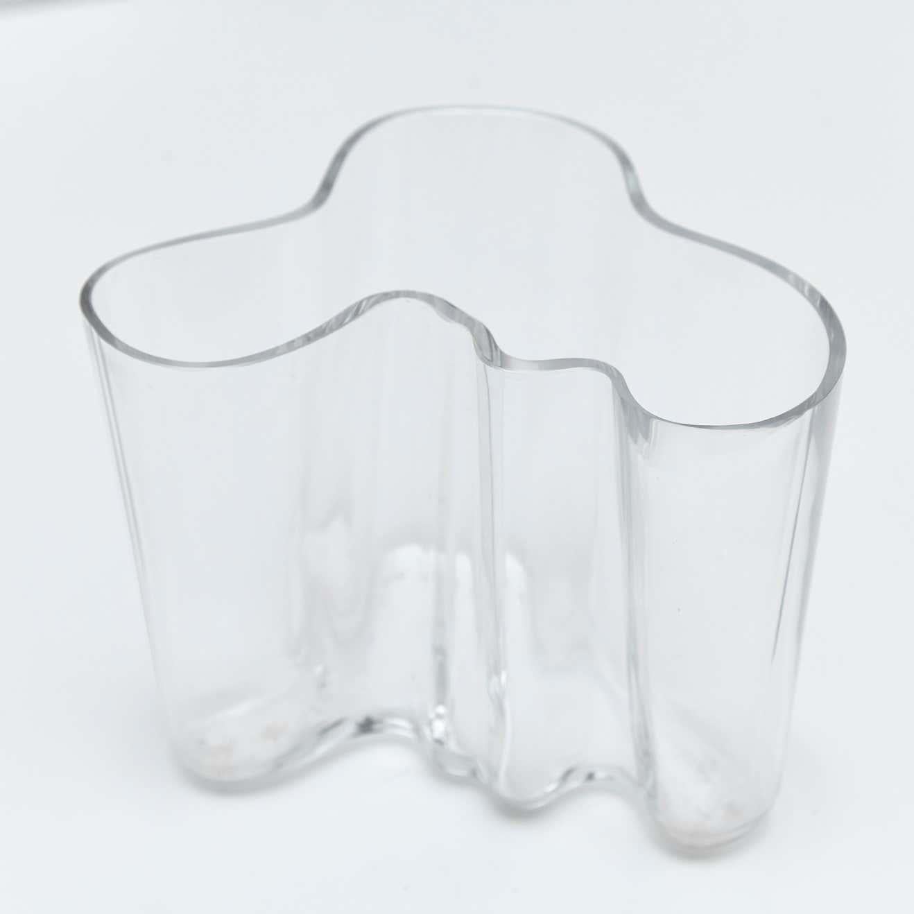 Glasschale von Alvar Aalto Savoy, um 1960 im Angebot 3