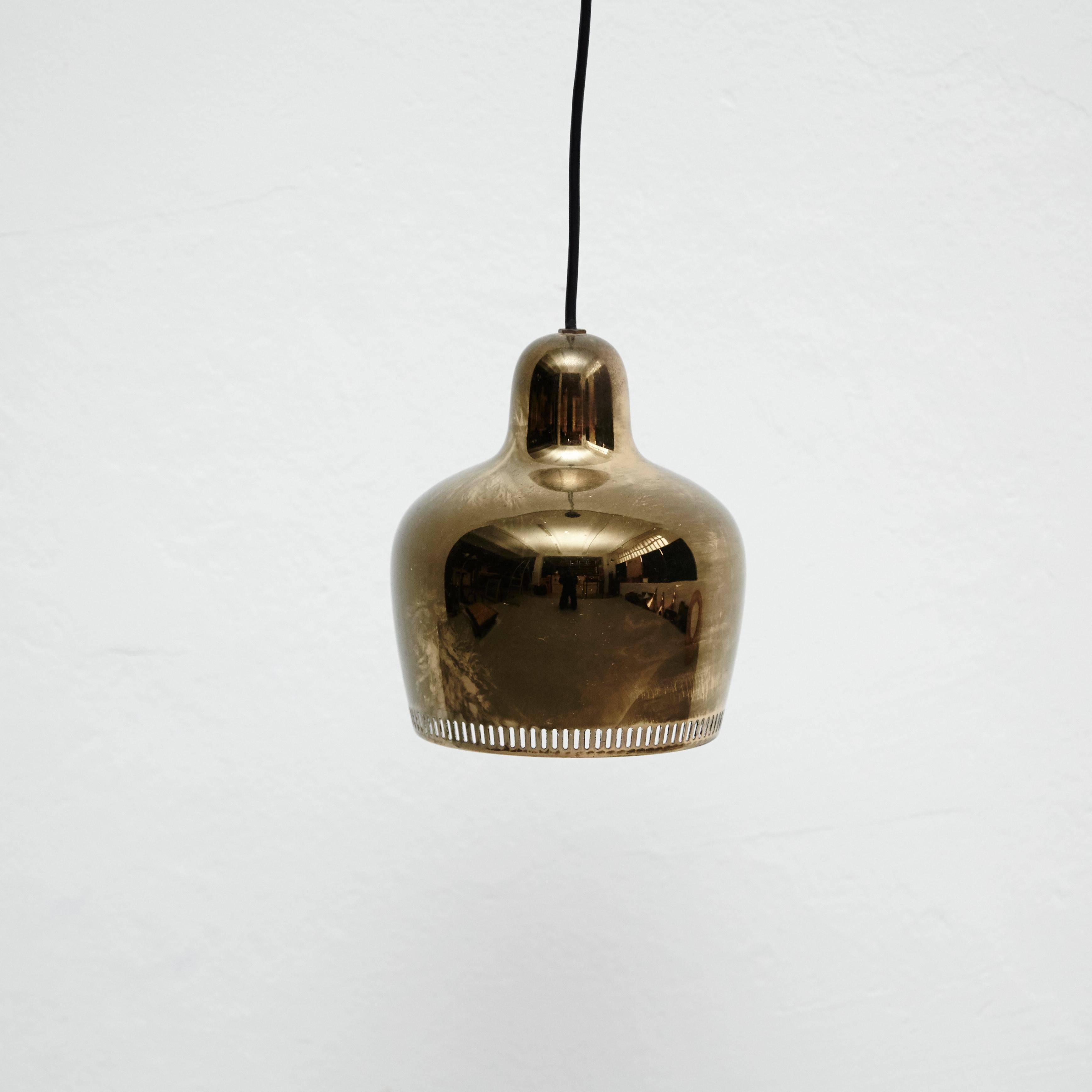 Alvar Aalto Golden Bell Pendant Lamp, circa 1950 1