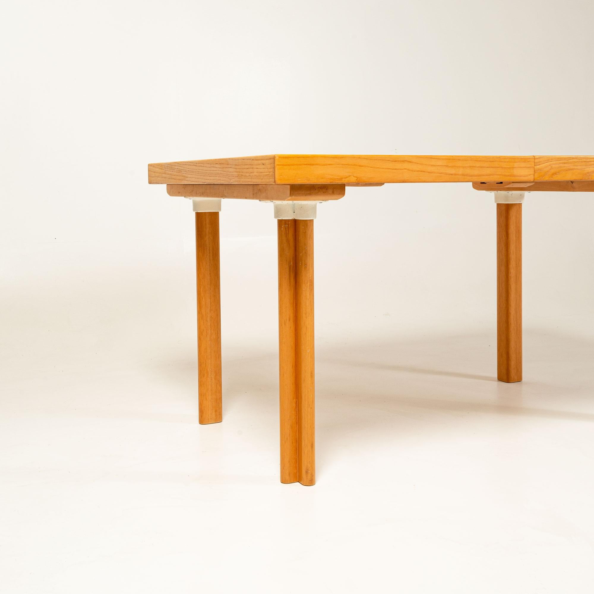 Alvar Aalto H92 Extendable Dining Table Finland 1970s 1