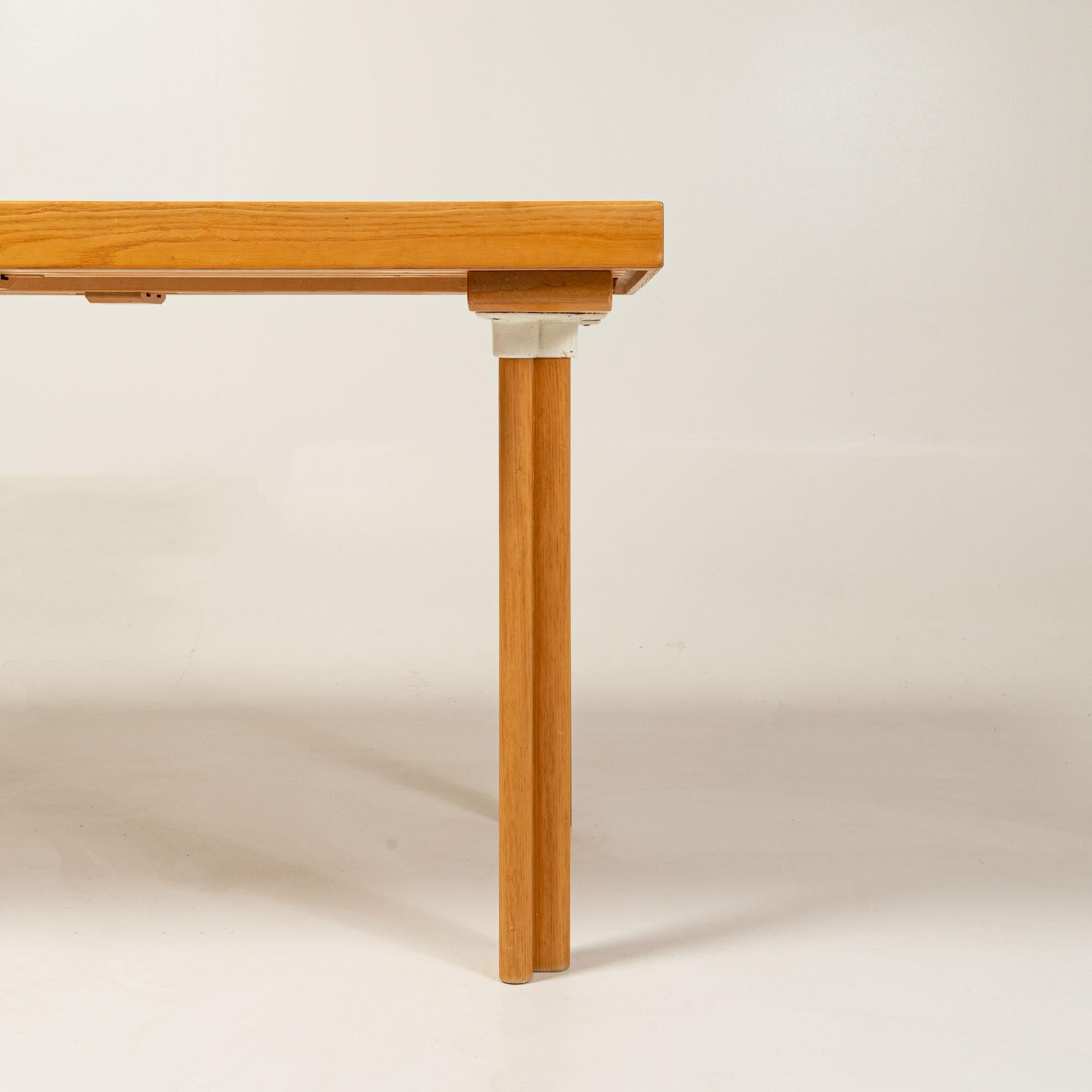 Alvar Aalto H92 Extendable Dining Table Finland 1970s 2