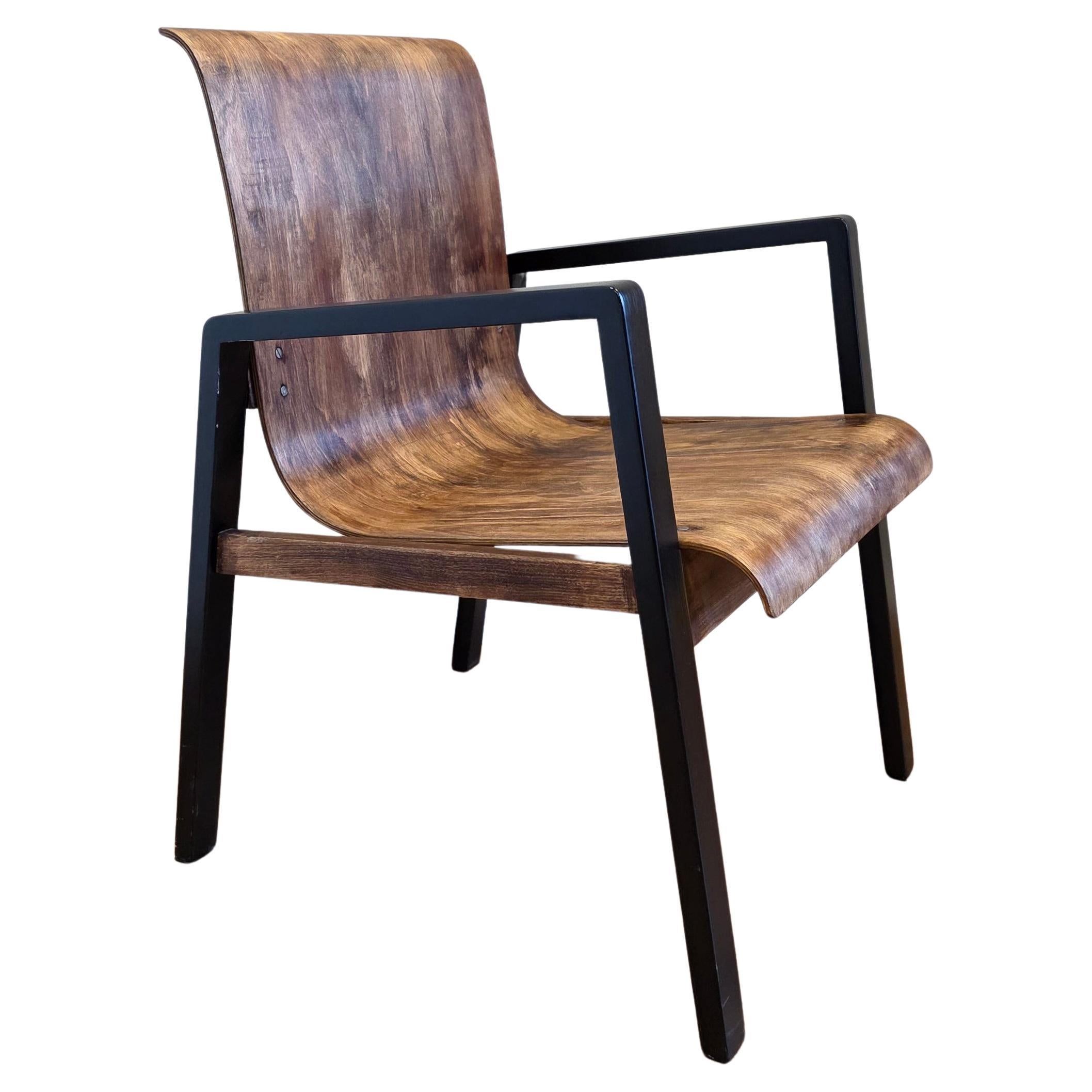 Alvar Aalto Hallway Armchair model 403 painted Birch and plywood, Artek For Sale